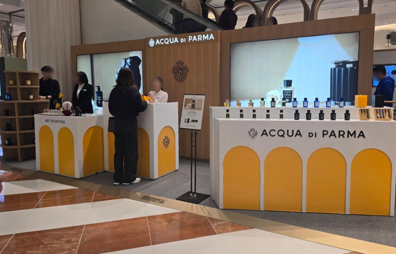 신세계 강남 아쿠아디파르마(ACQUA DI PARMA) 팝업스토어 운영 현장 사진 1
