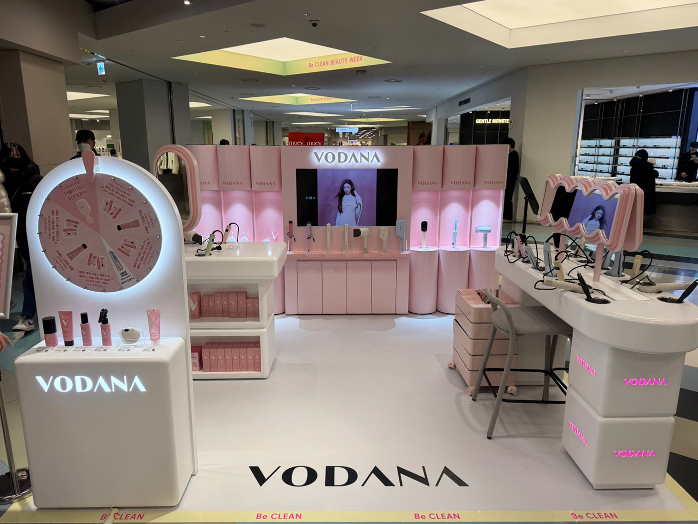 목동 현대백화점 보다나(VODANA) 비클린 팝업스토어 운영 현장 사진 1