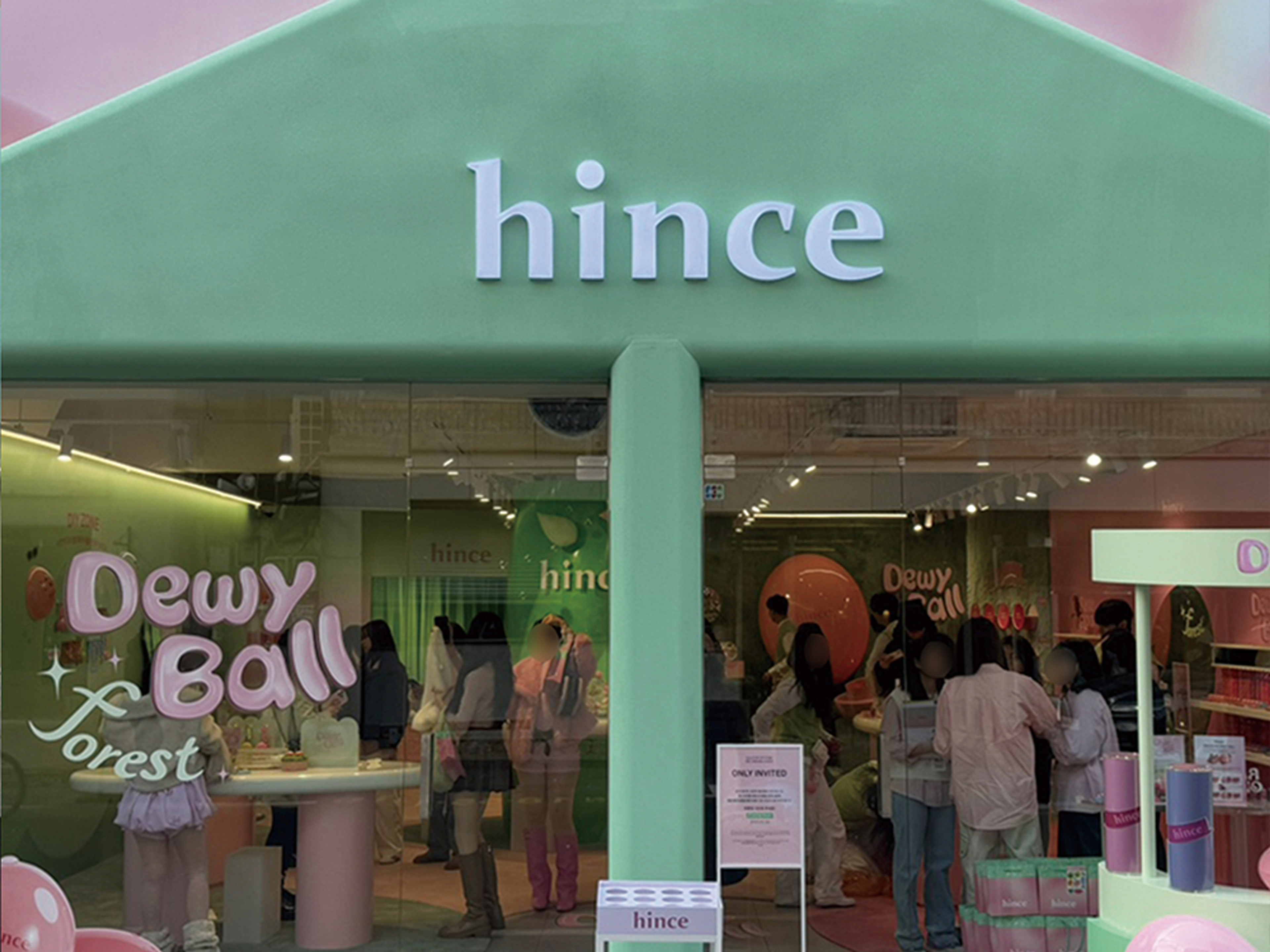성수 힌스(hince) 듀이볼 포레스트 팝업스토어 운영