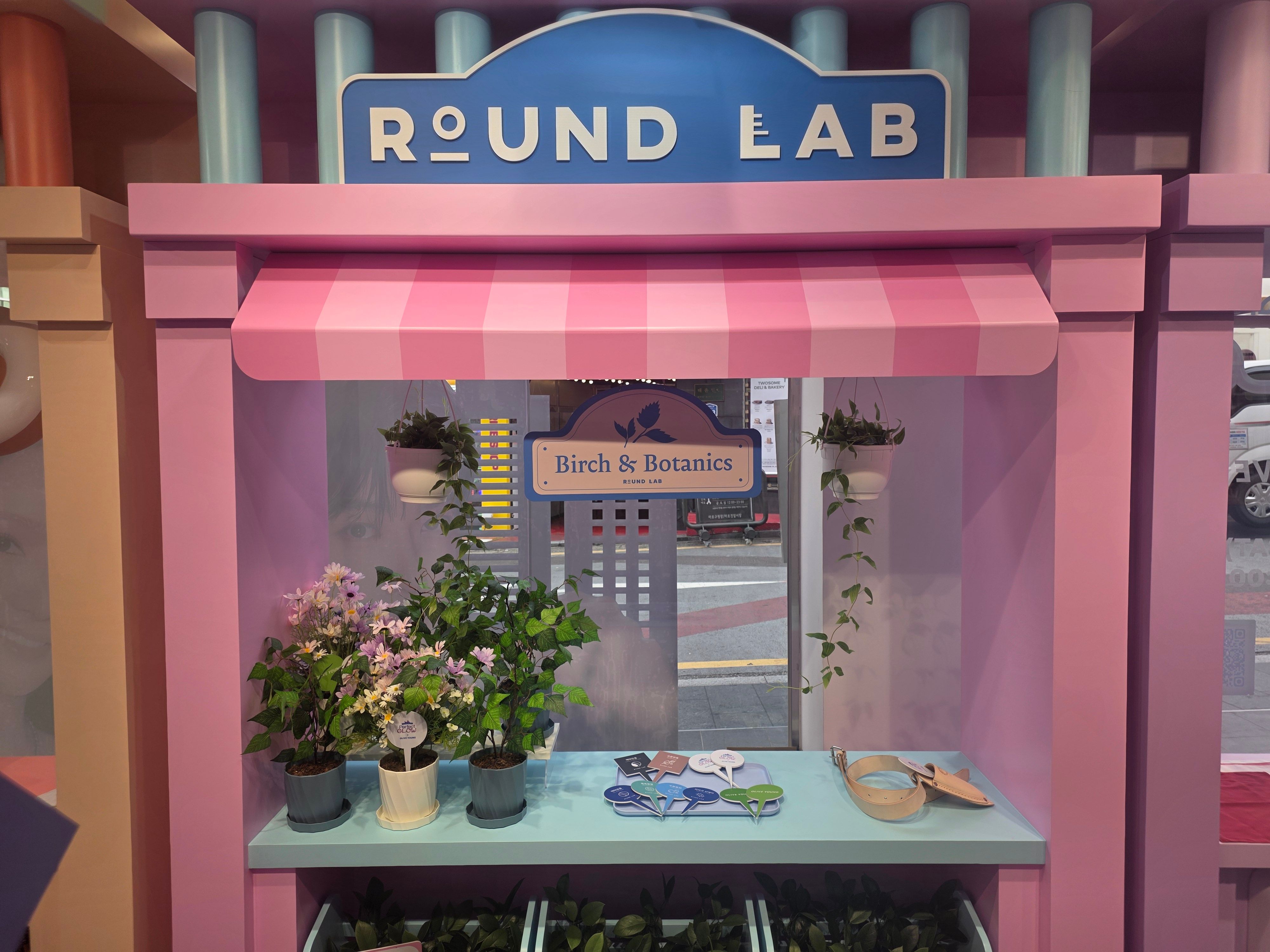 홍대 올리브영 트렌드팟 라운드랩(ROUND LAB) 팝업스토어 운영 현장 사진 3