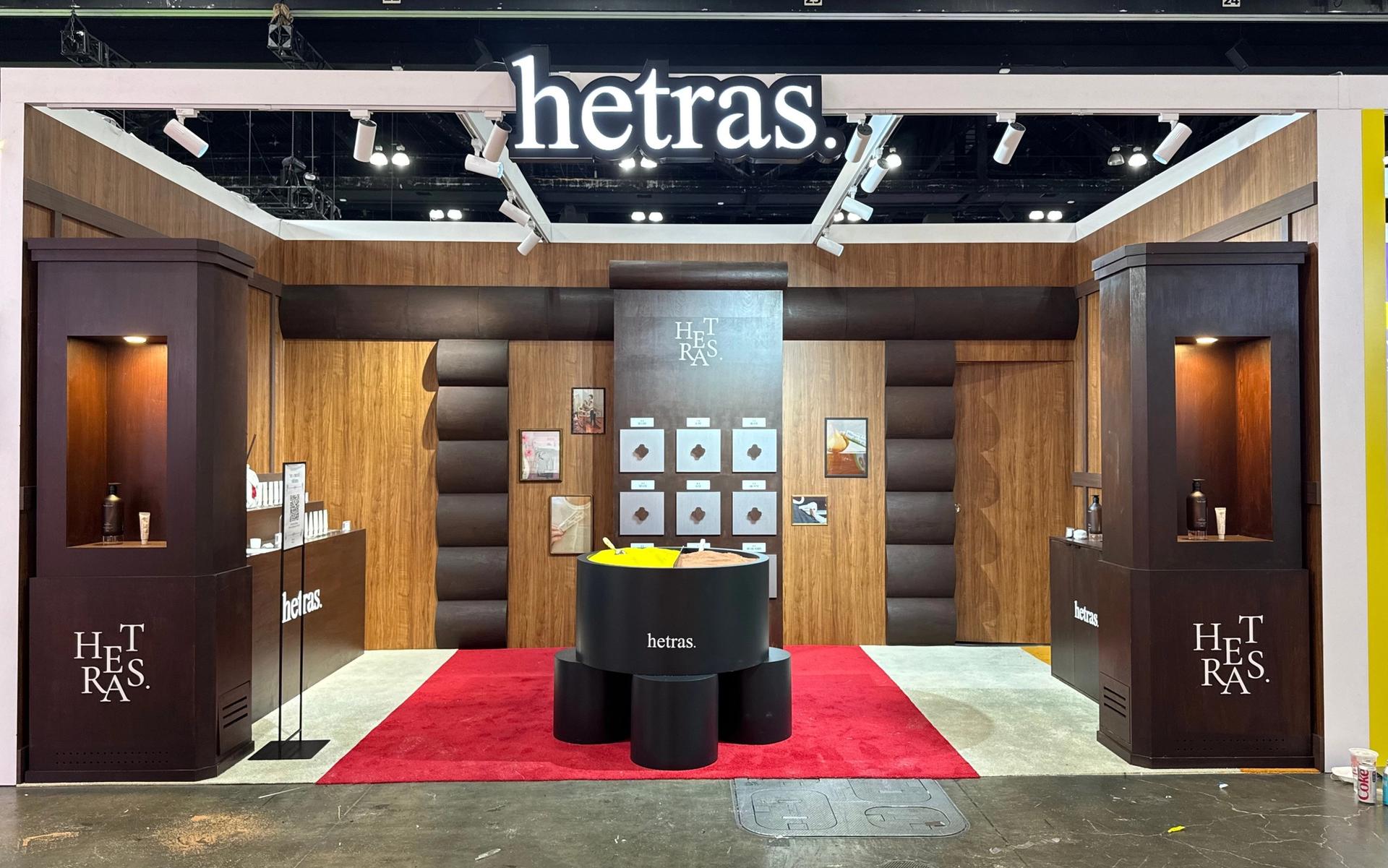 LA 올리브영 헤트라스(hetras) 부스