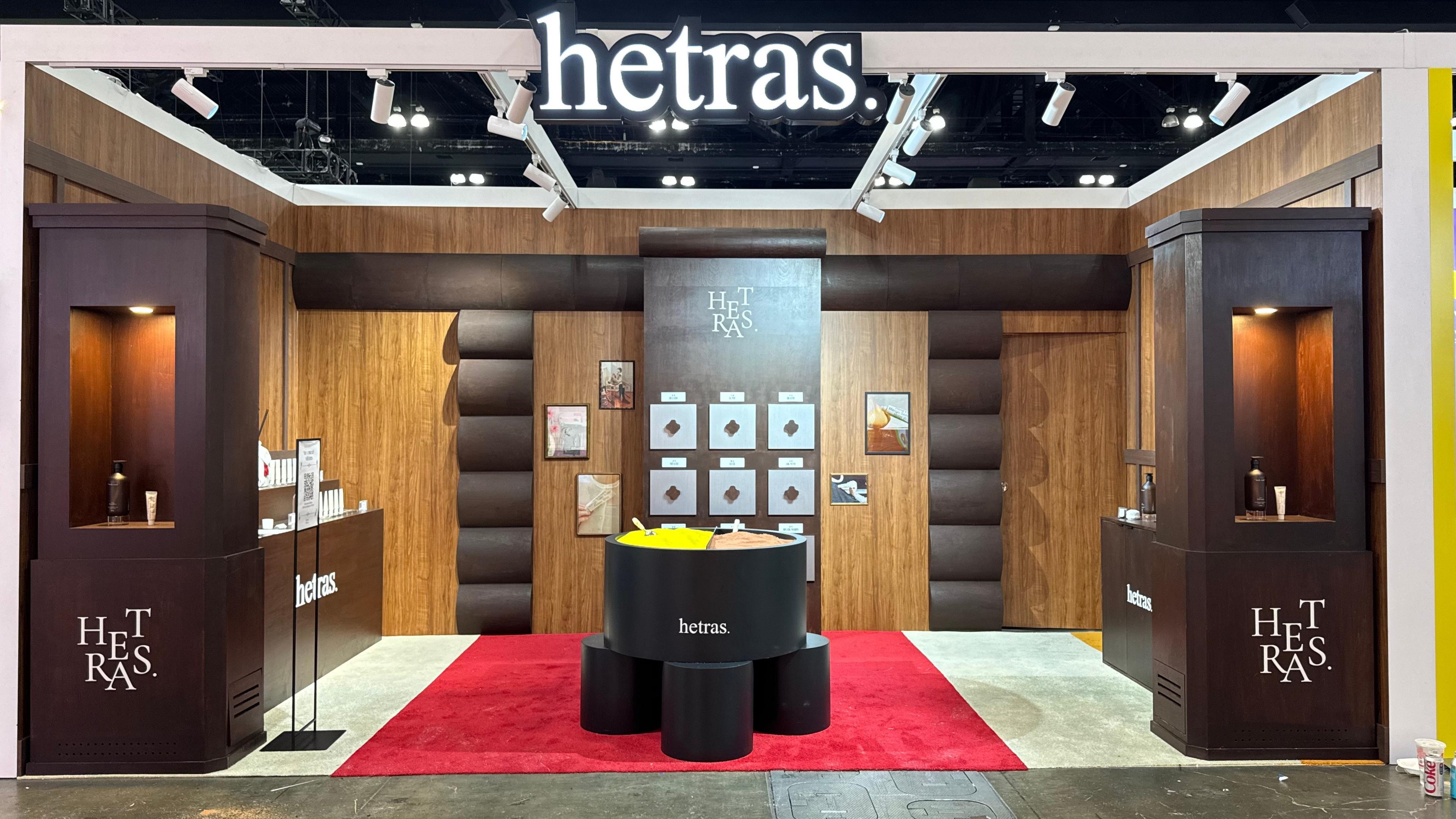 LA 올리브영 헤트라스(hetras) 부스 전경