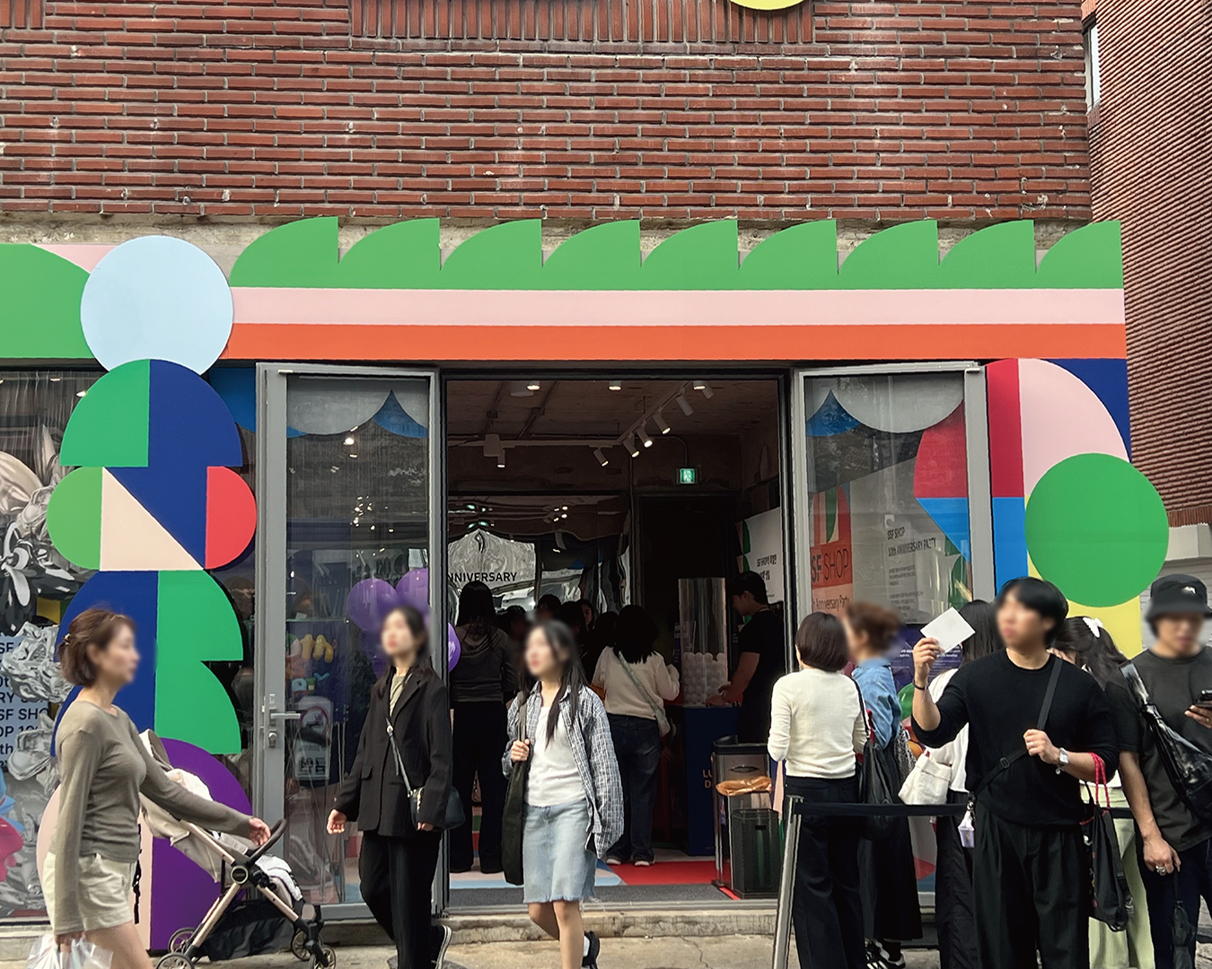 성수 삼성물산 SSF샵 10주년 팝업스토어 운영 현장 사진 1