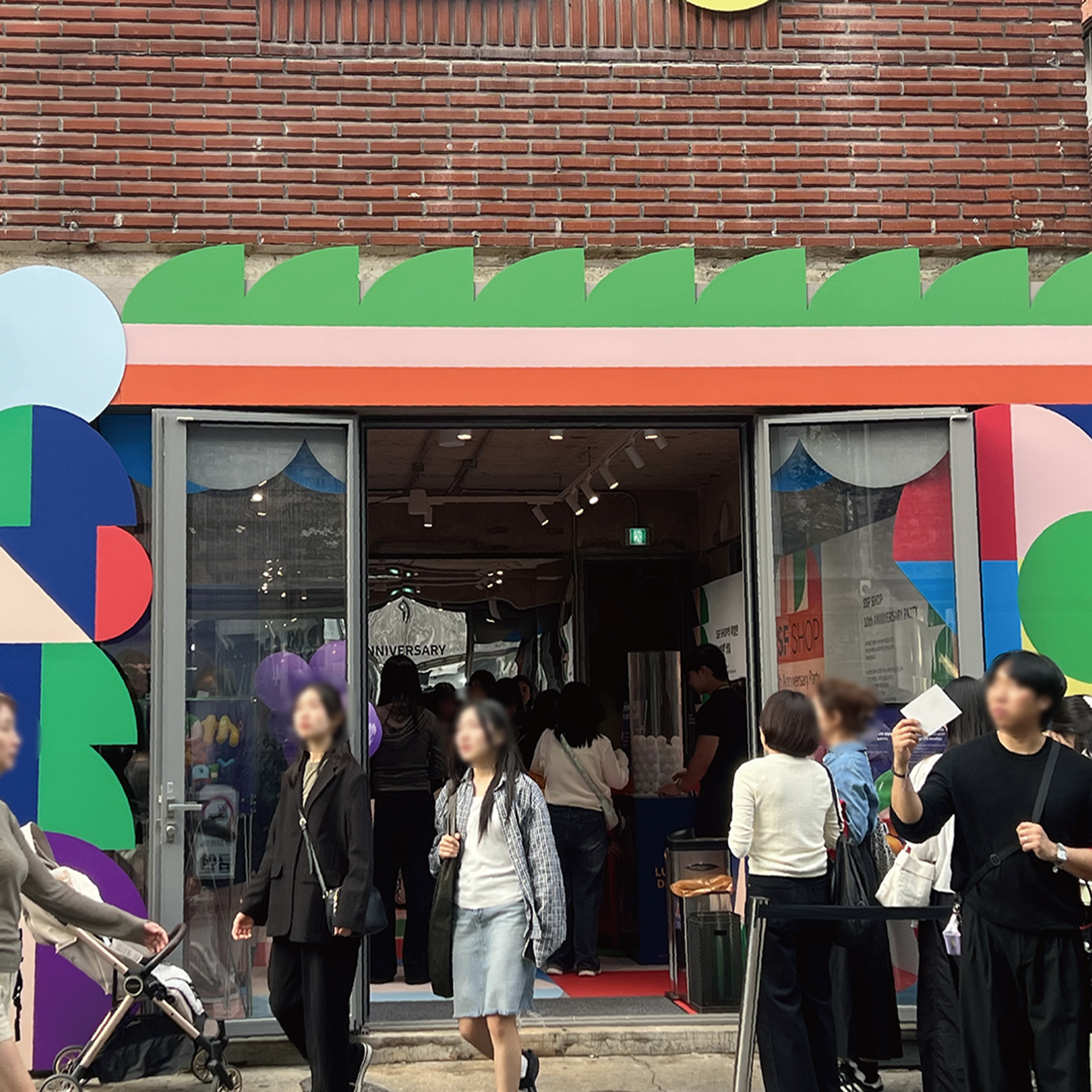 성수 삼성물산 SSF샵 10주년 팝업스토어 운영 현장 사진 1