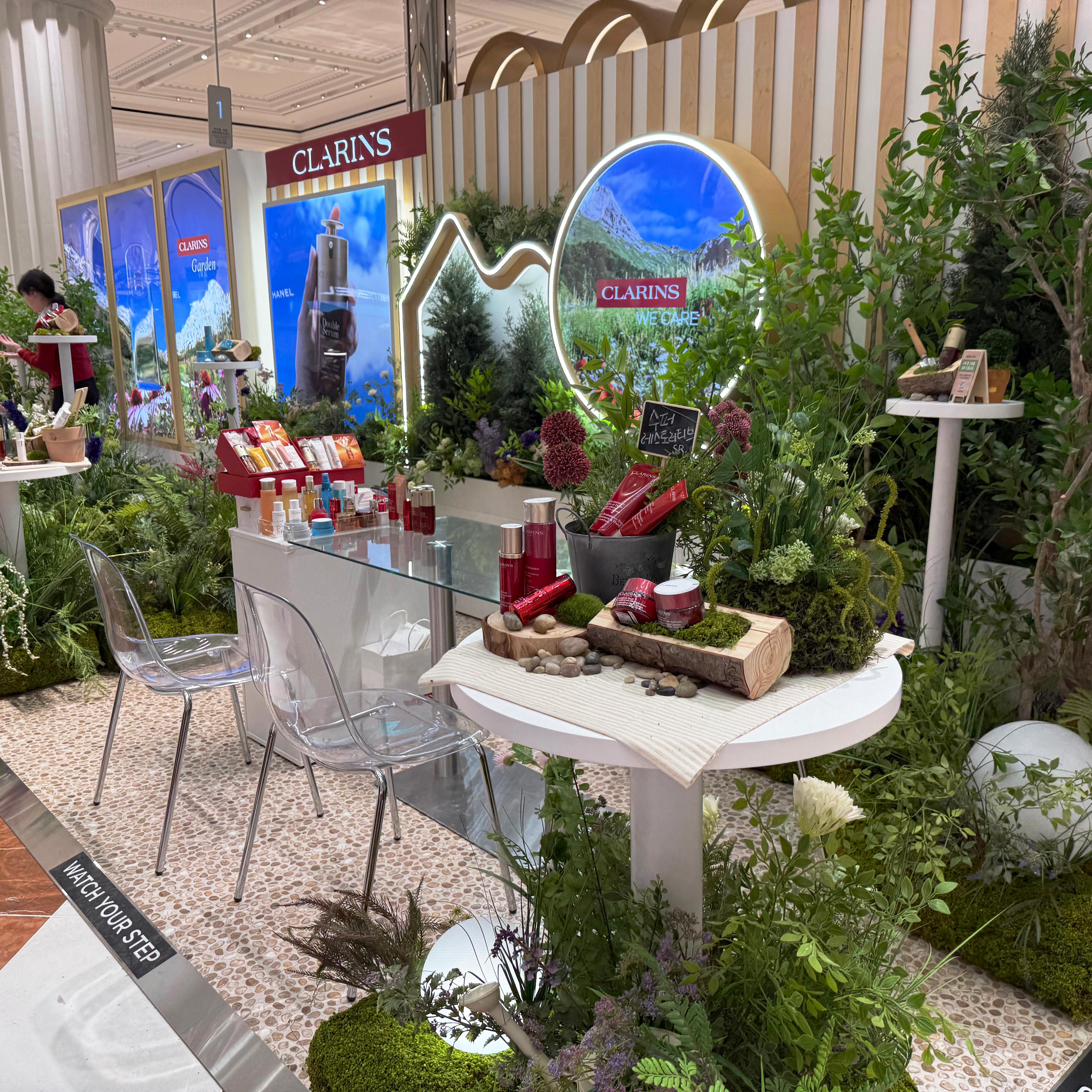 신세계 강남점 클라랑스(CLARINS) 팝업스토어 운영 현장 사진 2