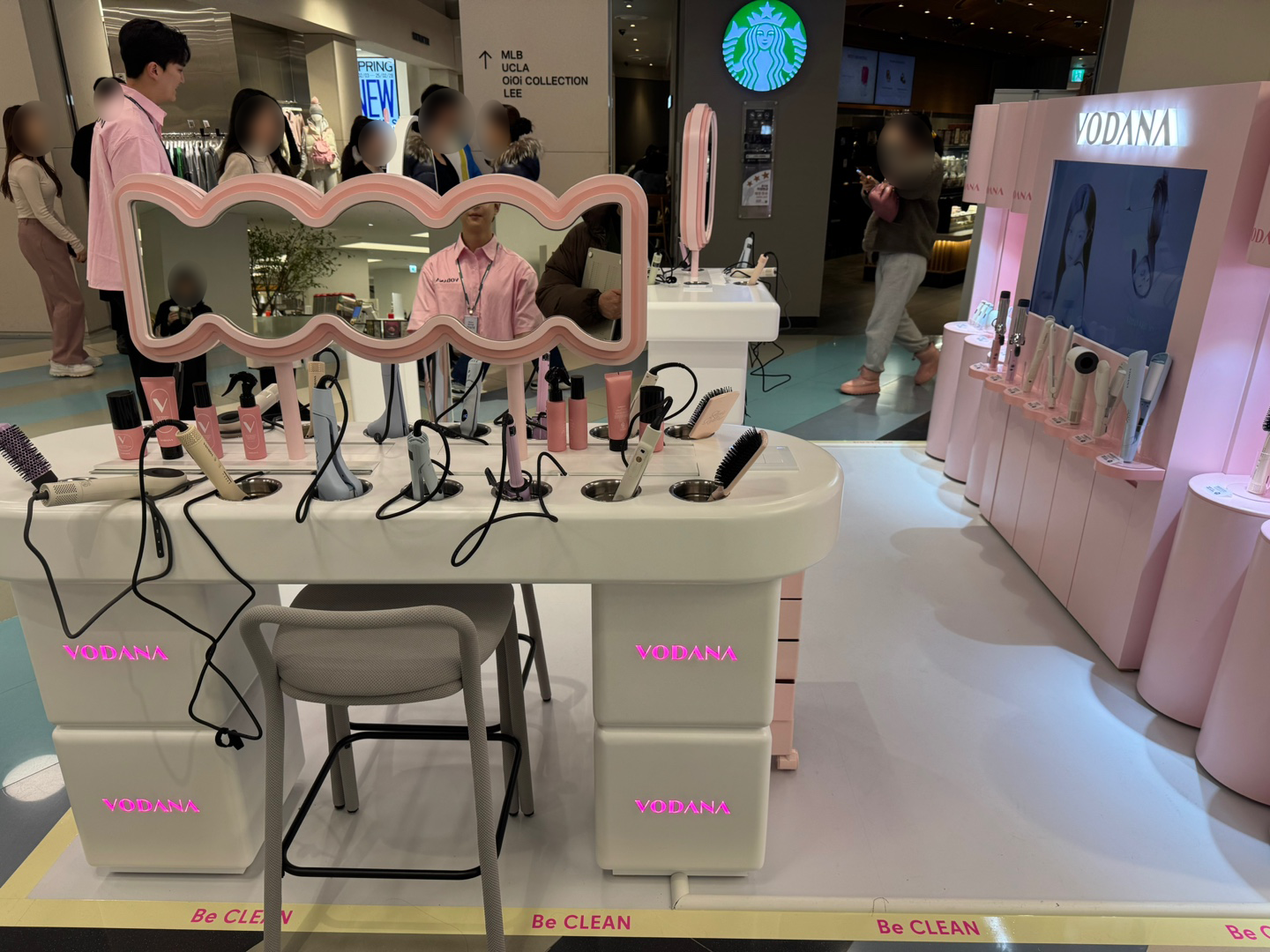 목동 현대백화점 보다나(VODANA) 비클린 팝업스토어 운영 현장 사진 3