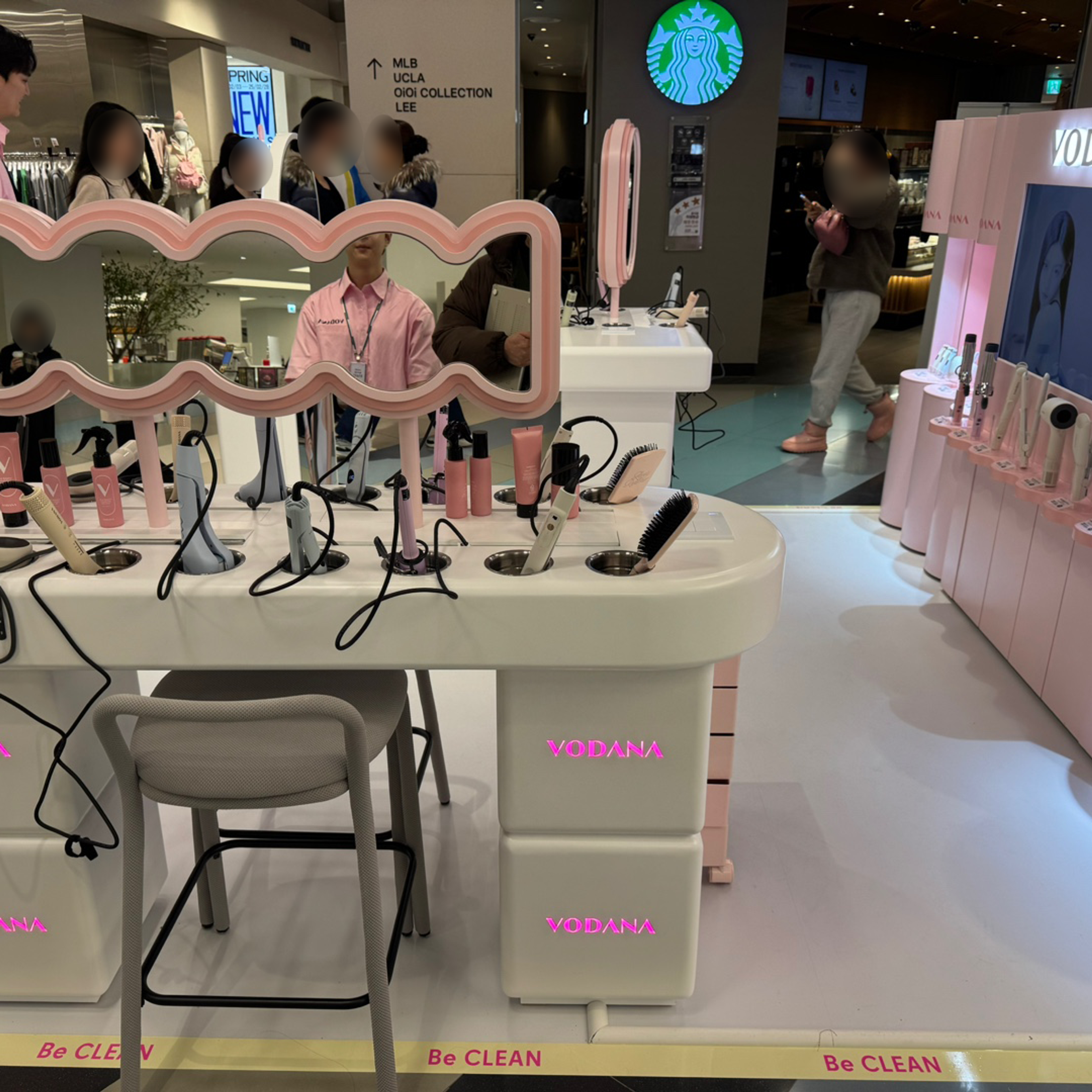 목동 현대백화점 보다나(VODANA) 비클린 팝업스토어 운영 현장 사진 3