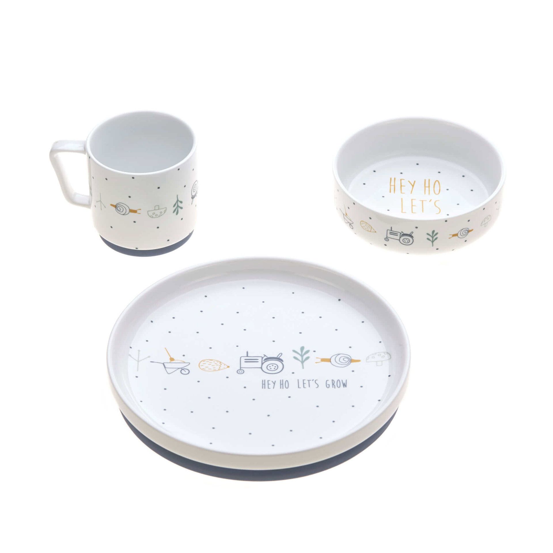 Coffret repas Garden Explorer — Garden Explorer · Tracteur bleu · 3 pièces