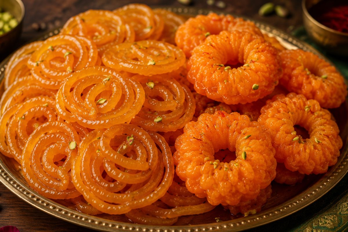Hot Desi Ghee Jalebi & Imarti