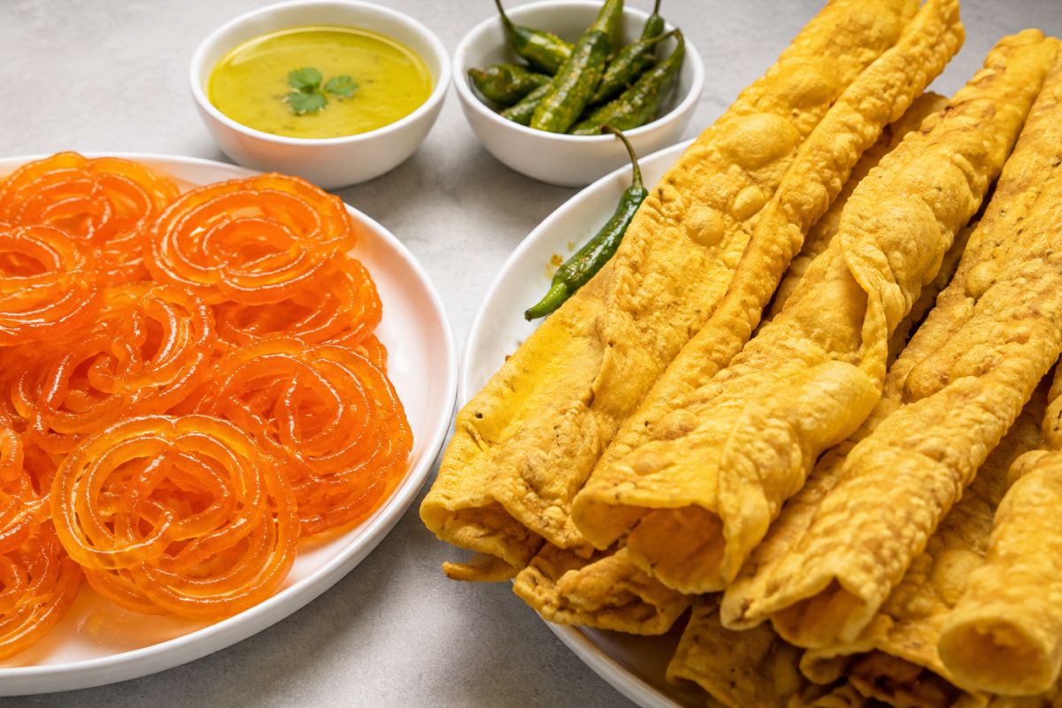 Fafda-Jalebi