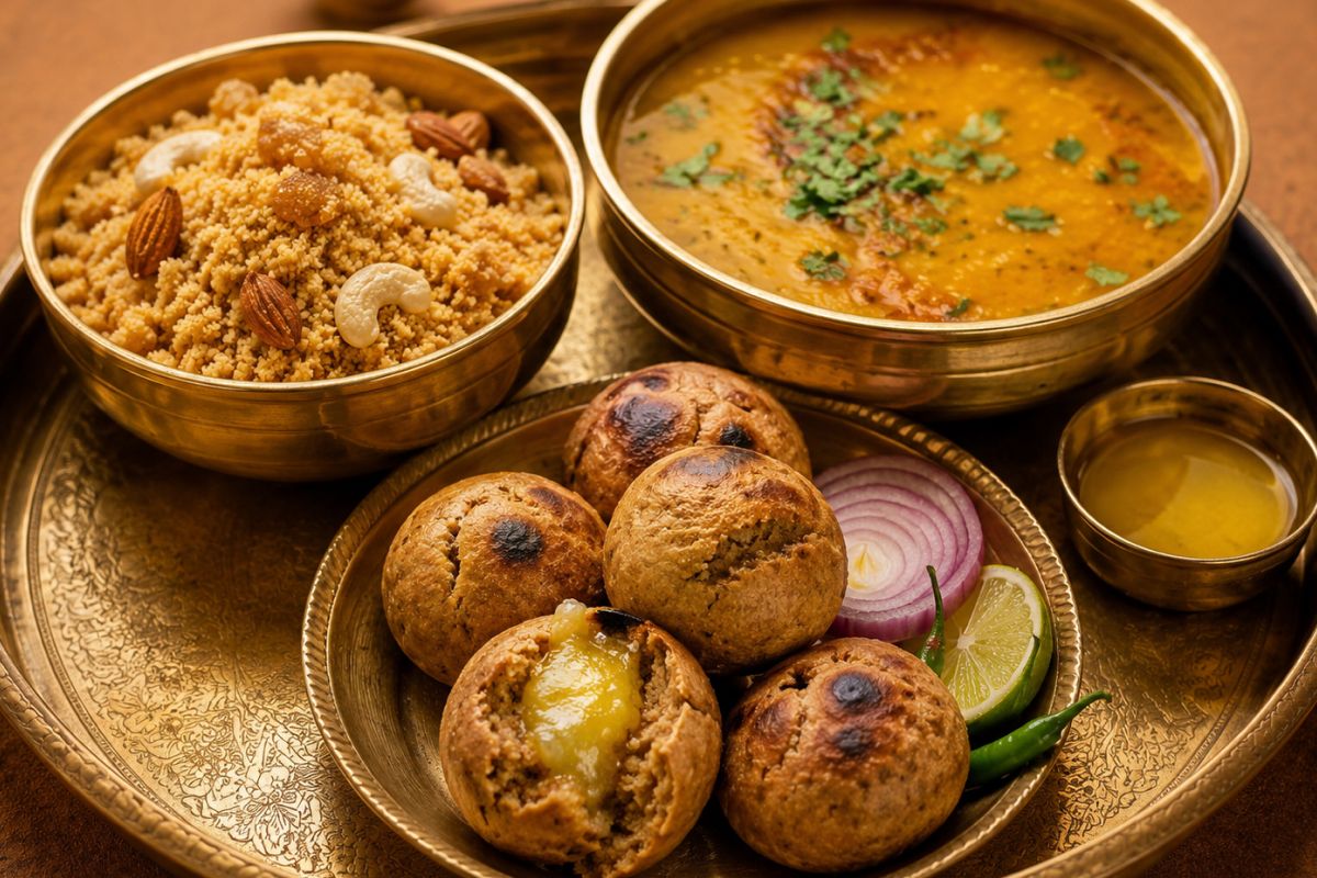 Authentic Dal Baati Churma
