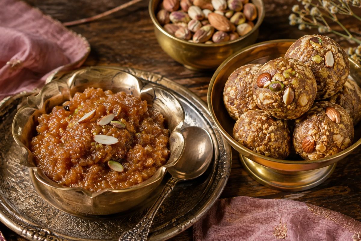 Gur Halwa & Punjabi Pinni