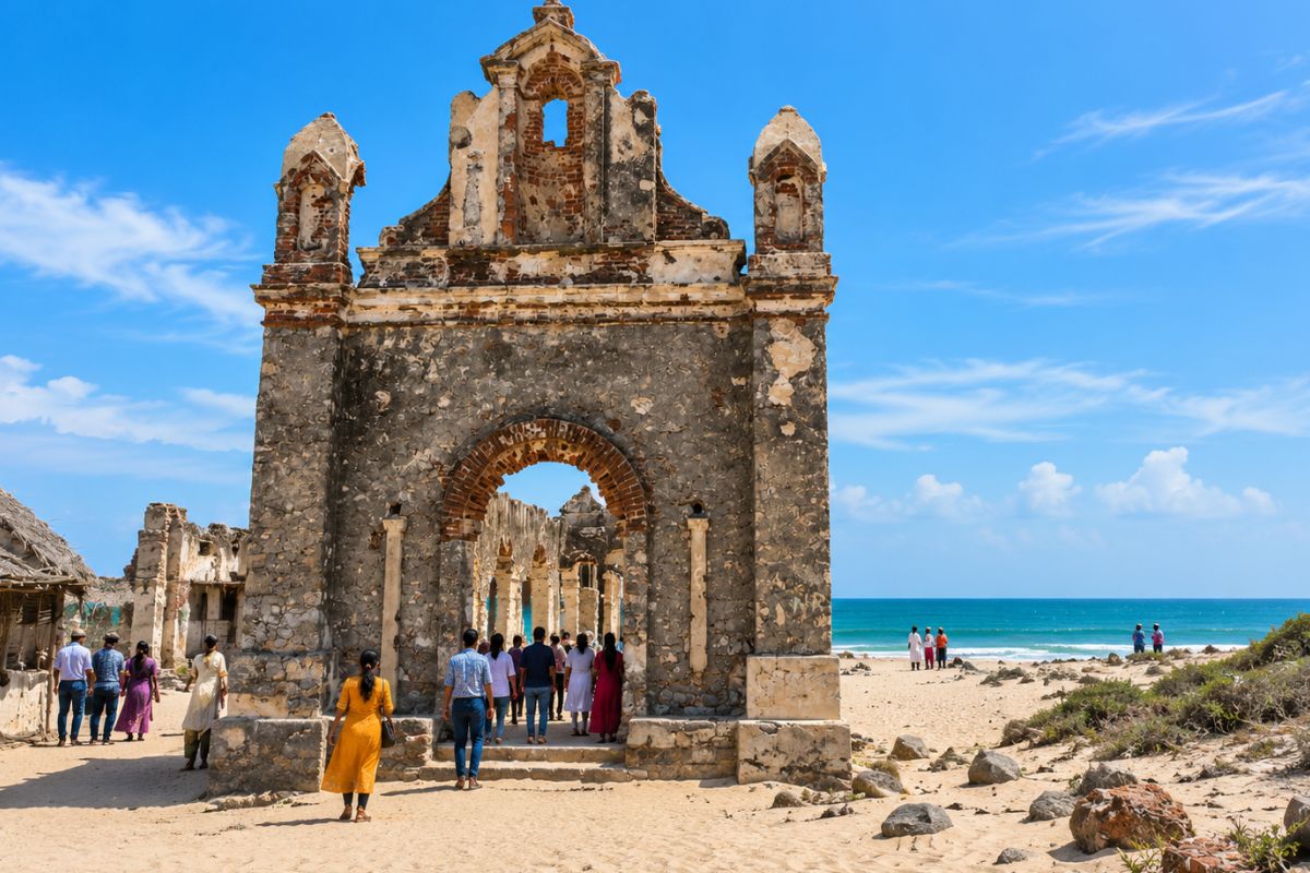Dhanushkodi Ghost Town & Ruined Church