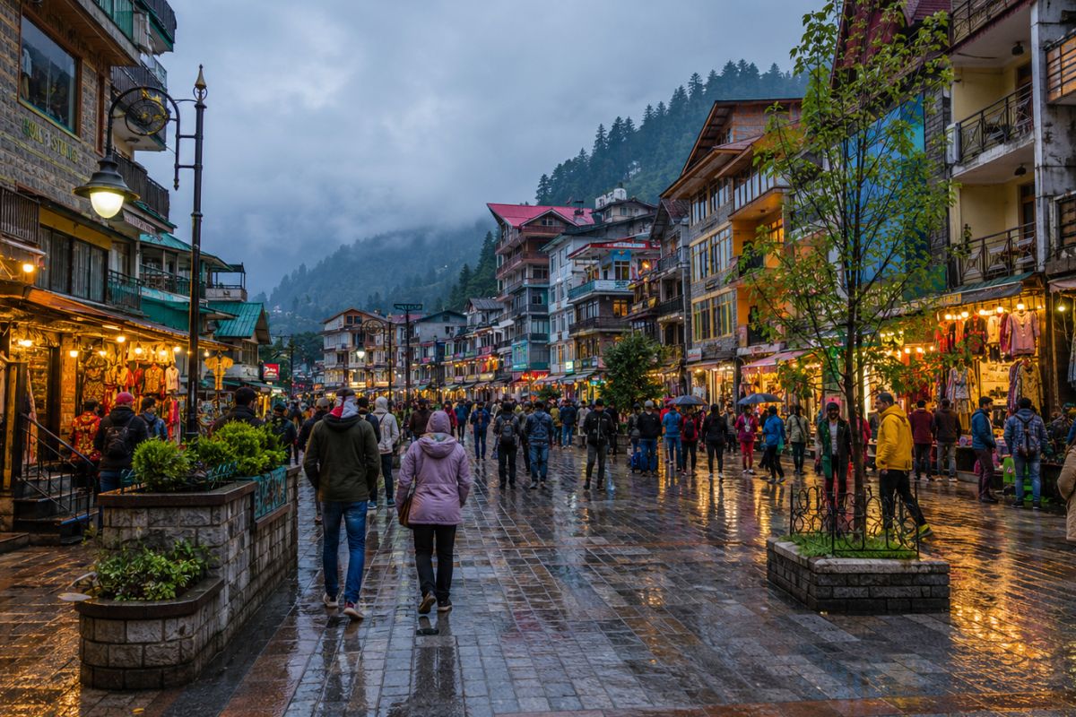 Mall Road & Manali Bazaar