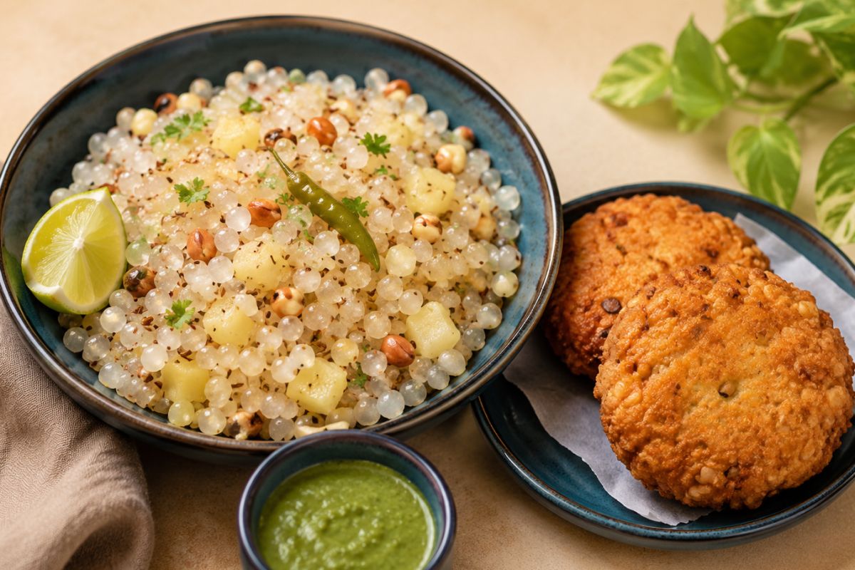 Sabudana Khichdi & Vada