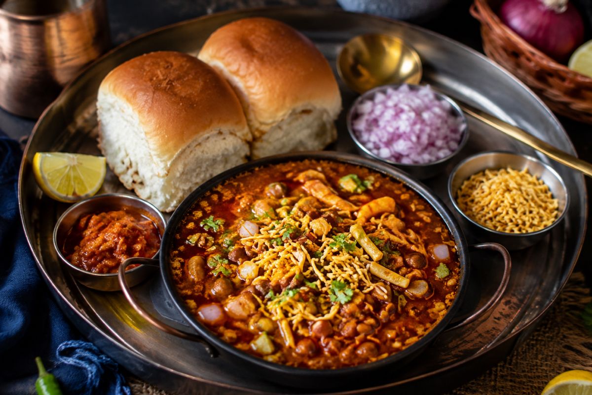 Hot Spiced Misal Pav