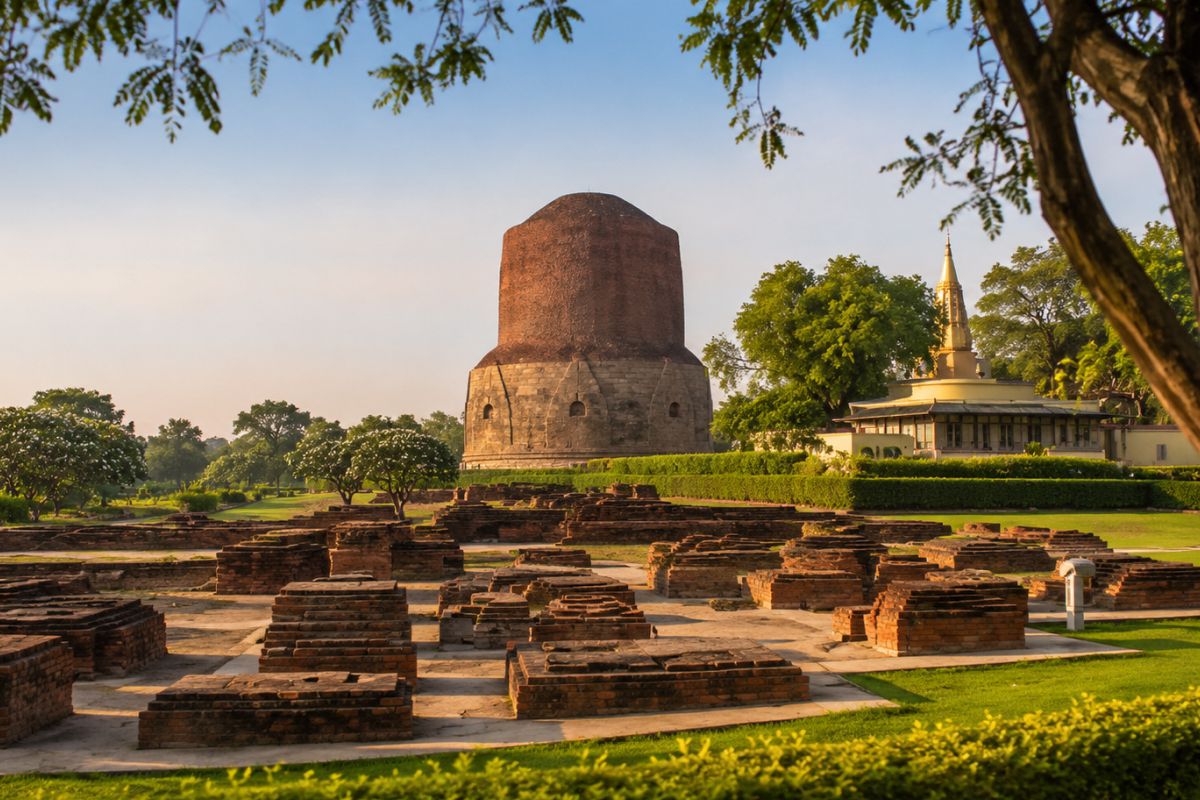 Sarnath (Dhamek Stupa & Deer Park)