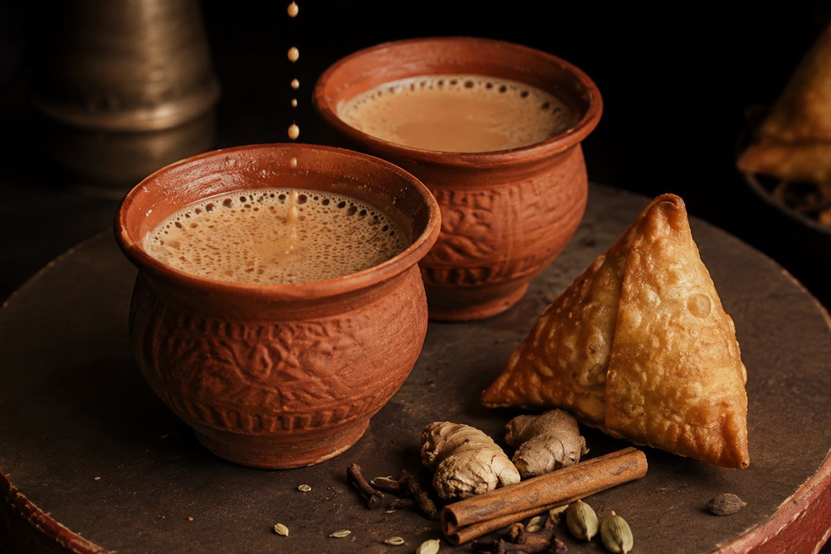Kulhad Masala Chai & Samosa