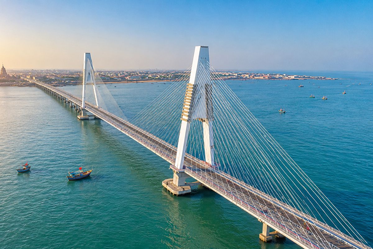 Crossing Sudarshan Setu to Bet Dwarka