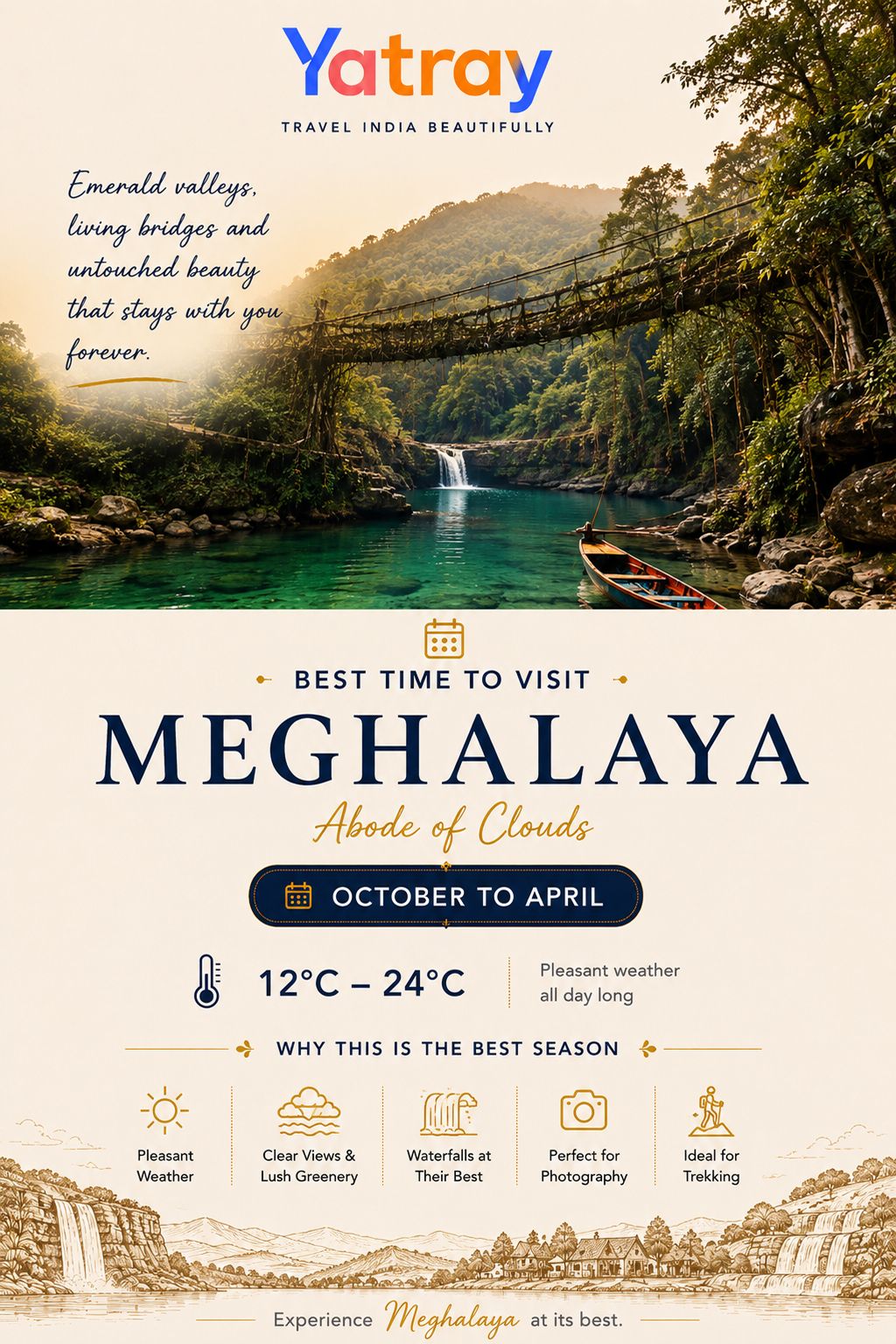 Crystal clear water of Umngot River Dawki during winter season in Meghalaya