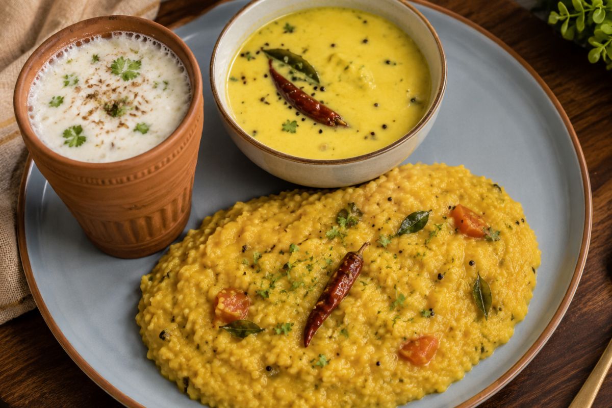 Khichdi-Kadhi & Masala Chaas