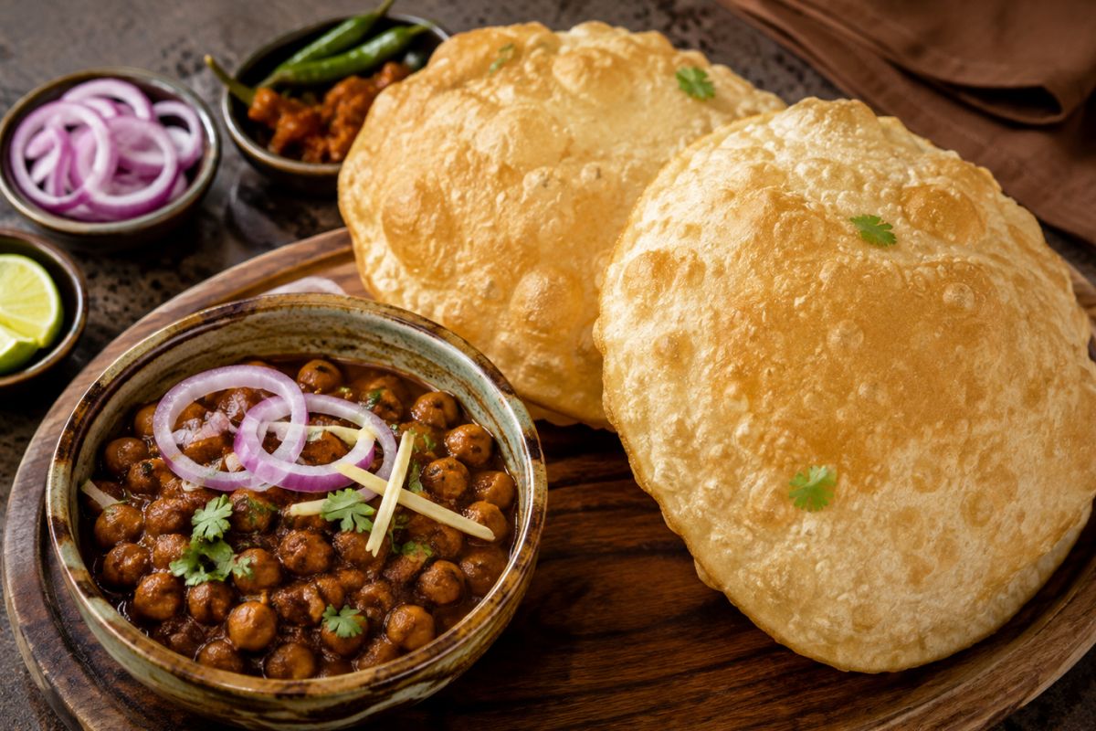 Amritsari Chole & Fluffy Bhature