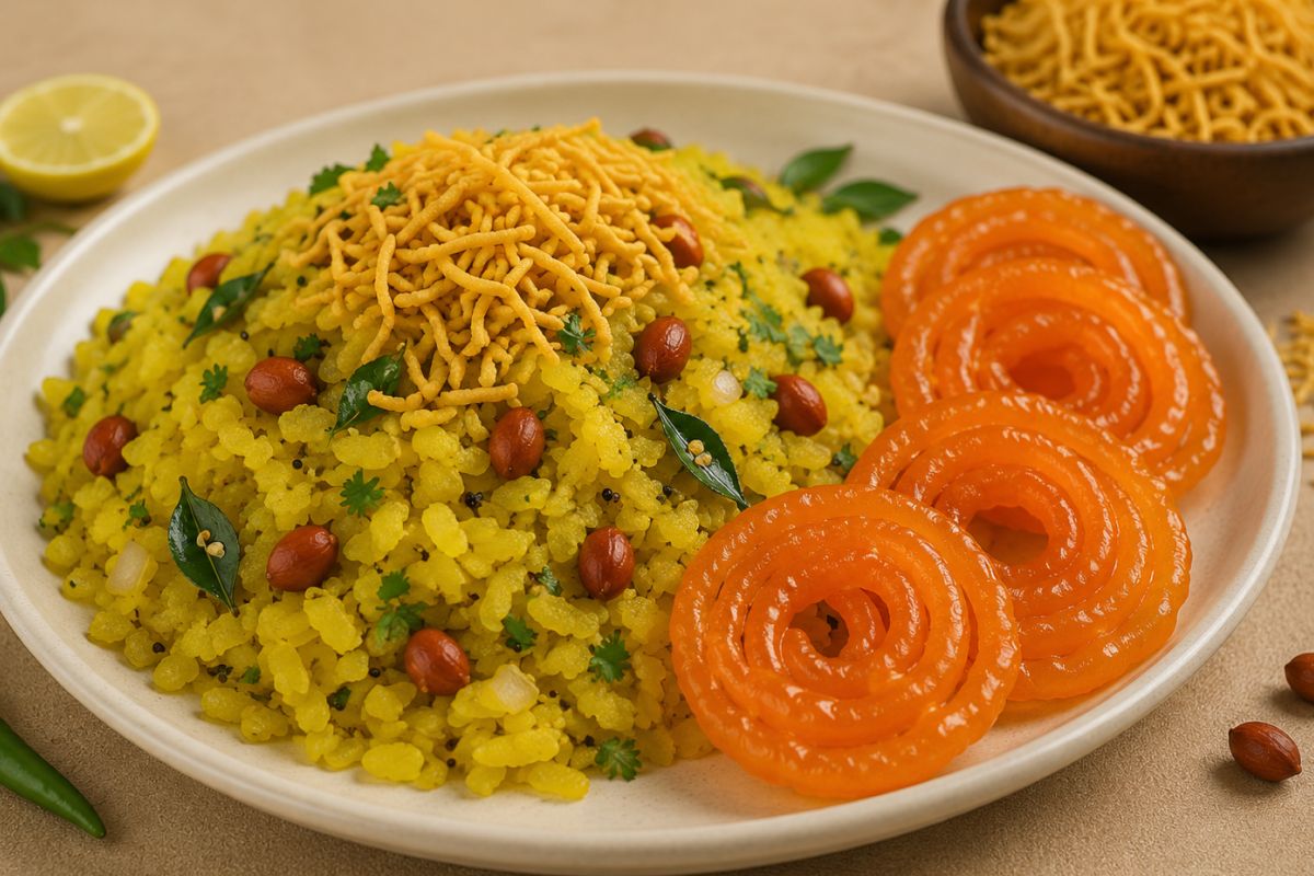 Pachmarhi Poha-Jalebi & Ratlami Sev