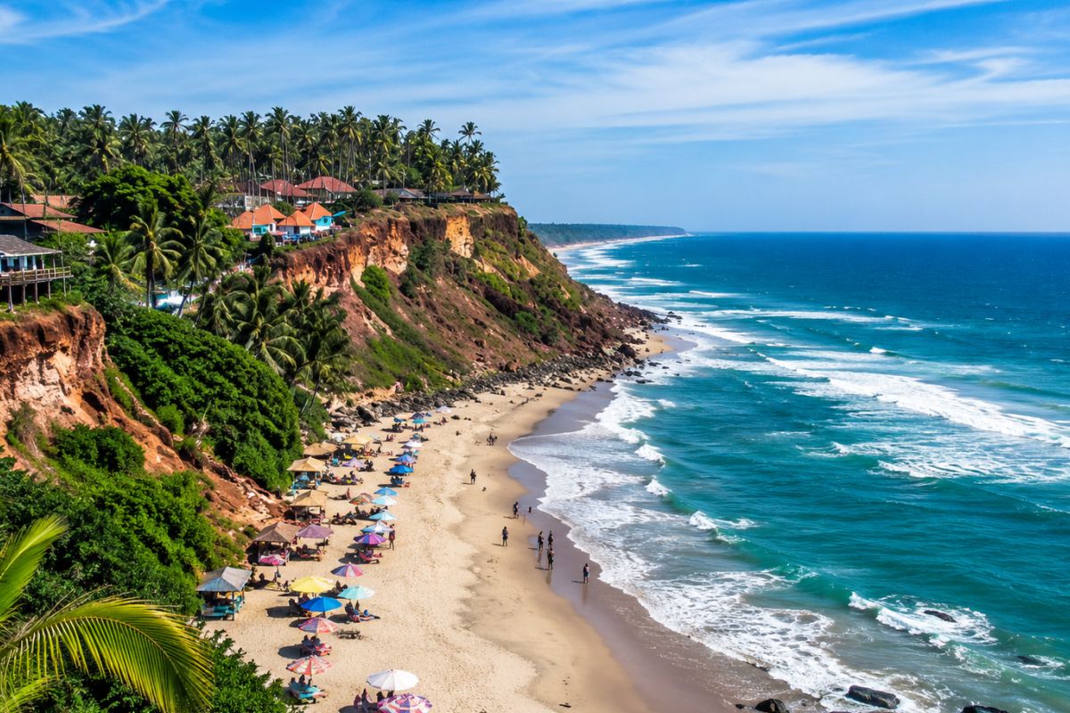 Varkala Cliff Beach