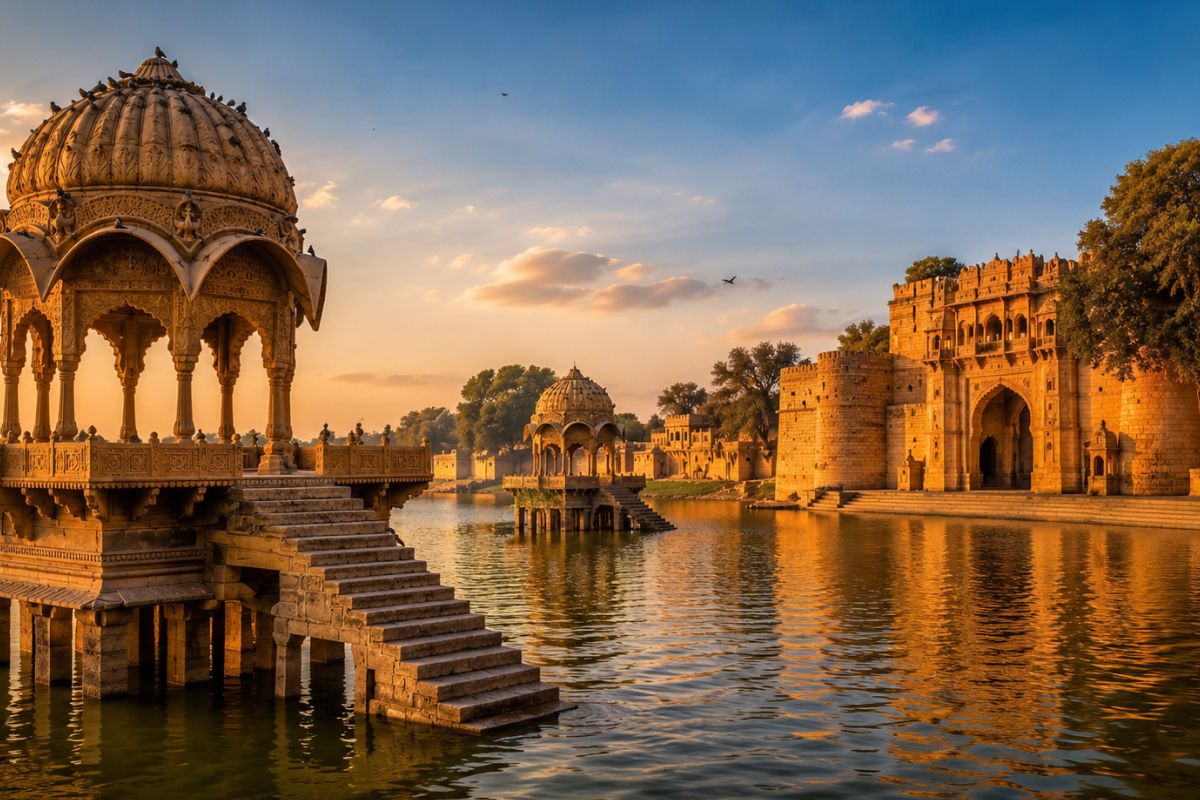 Gadisar Lake & Tilon Ki Pol Gateway