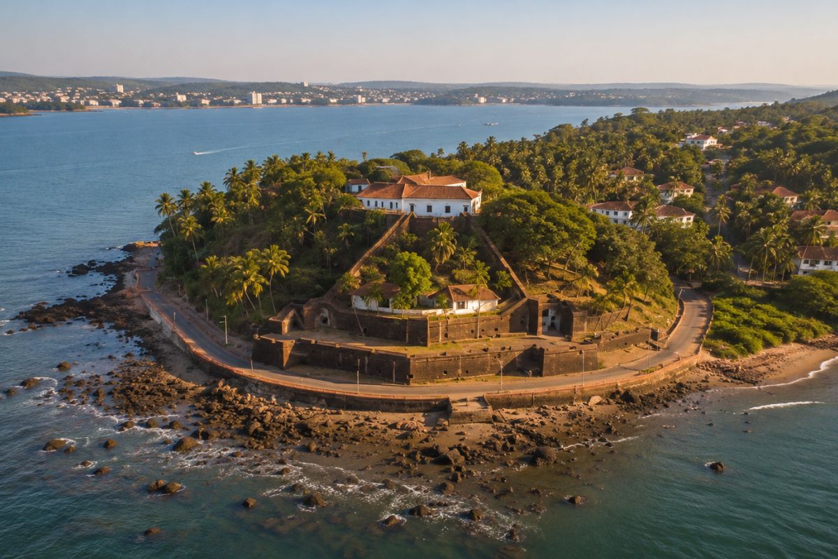 Reis Magos Fort & Mandovi Estuary