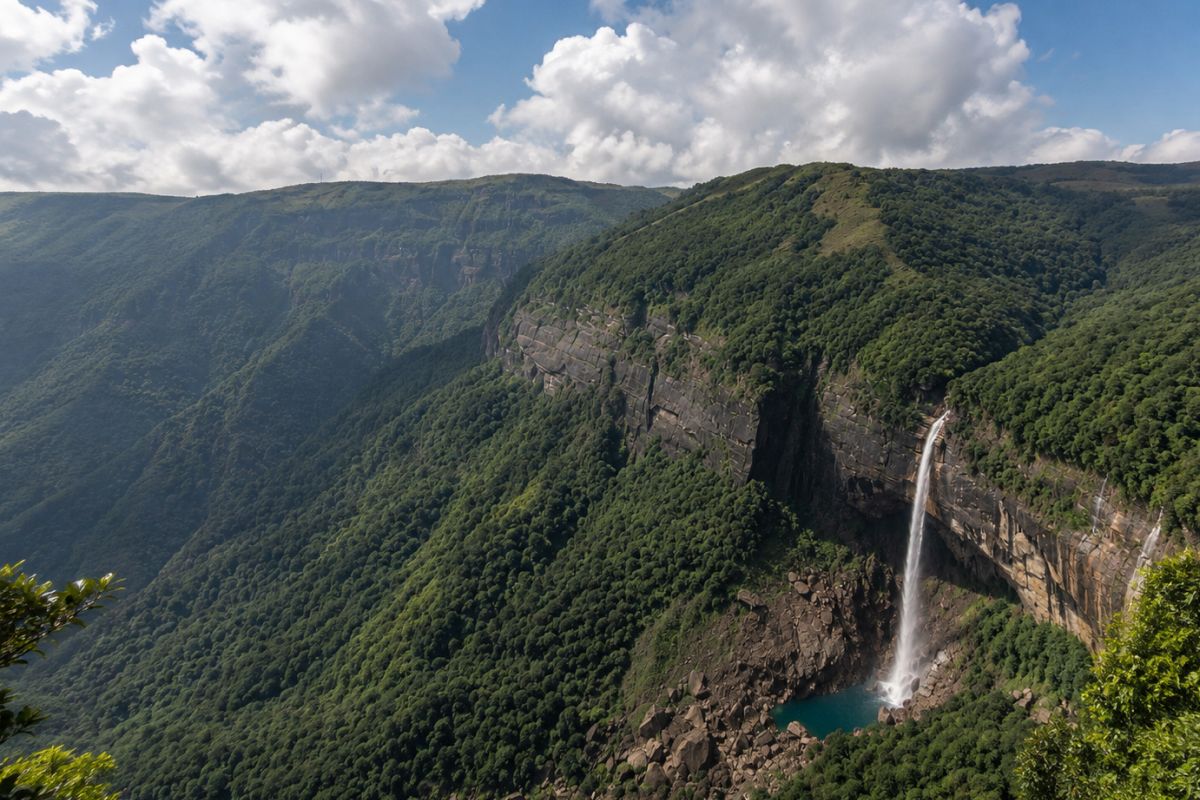 Nohkalikai Falls Viewpoint