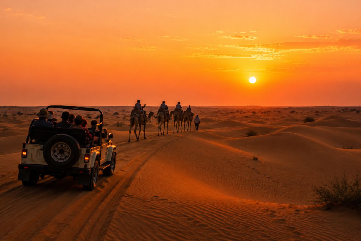 Sam Sand Dunes & Thar Desert Sunset