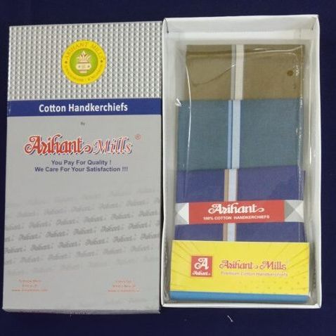 AH1675 3 piece pack in box Arihant Dark Shades Hankies – 16" (41 cm)