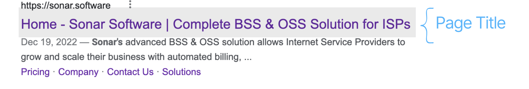 Sonar Software