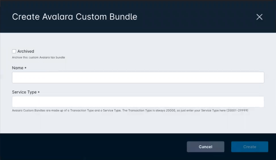 Create Custom Bundle