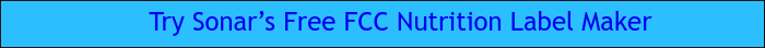 Try Sonar’s Free FCC Nutrition Label Maker