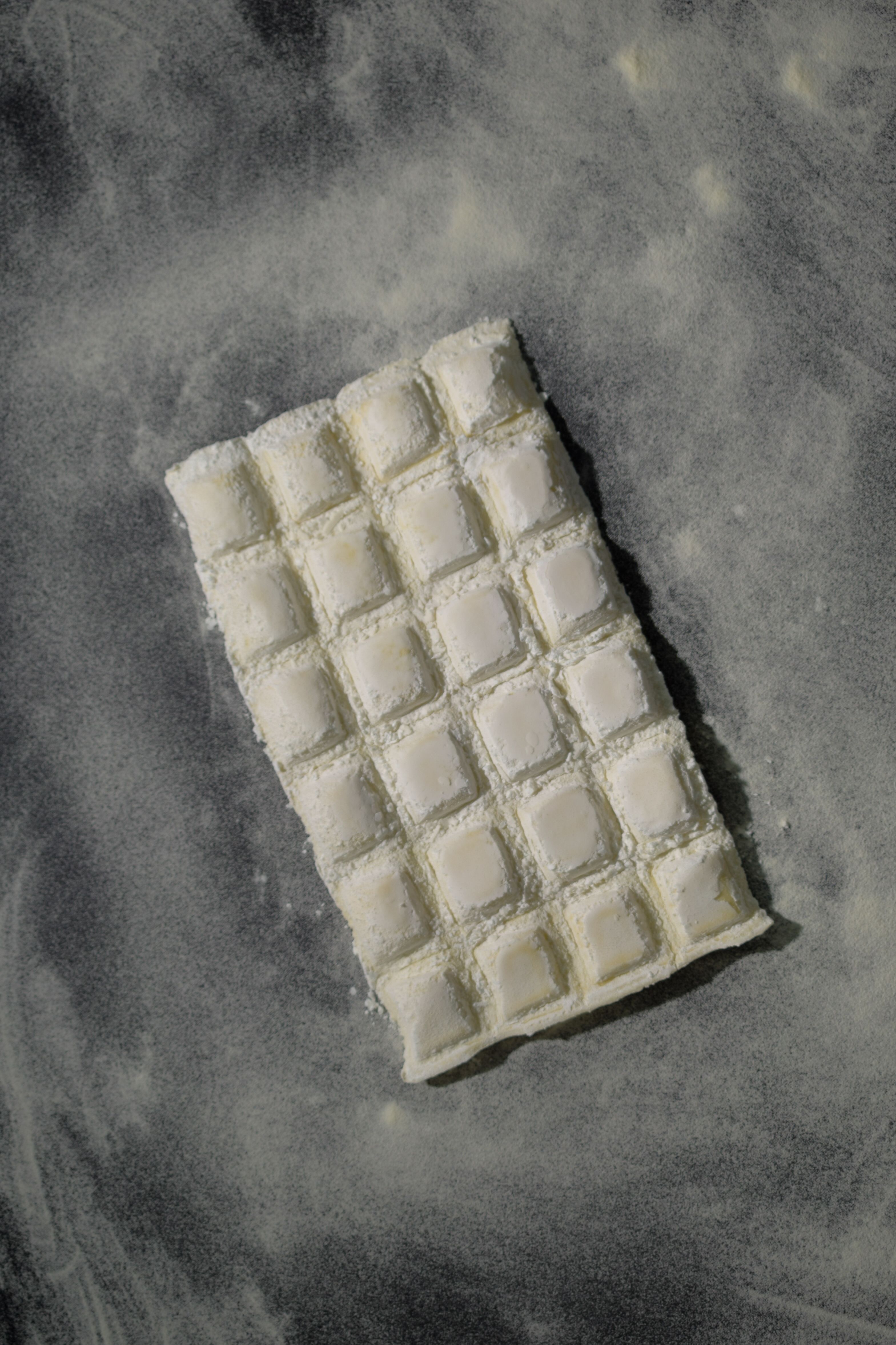 Raviolones caseros con verdura