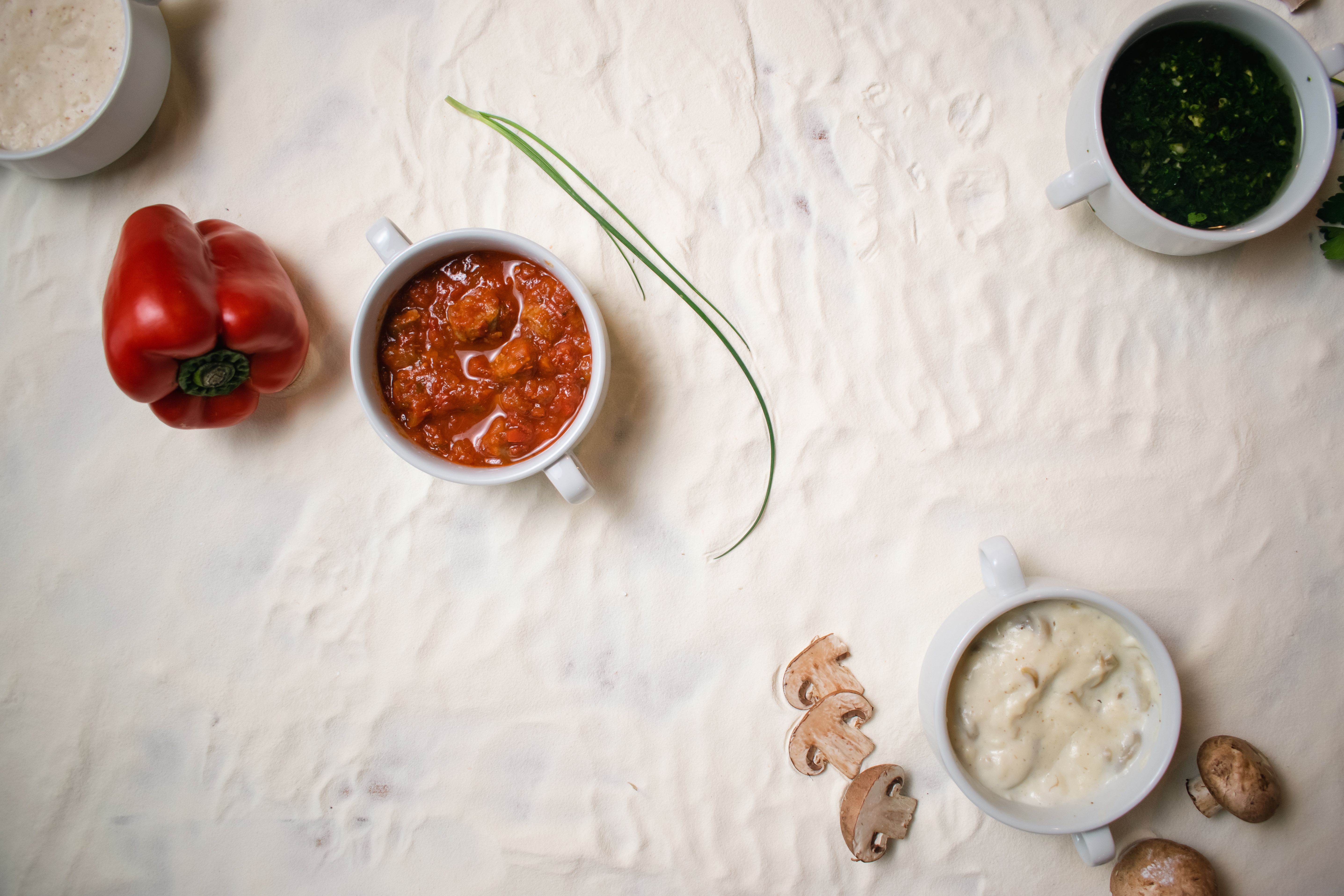 Salsa crema y champignon