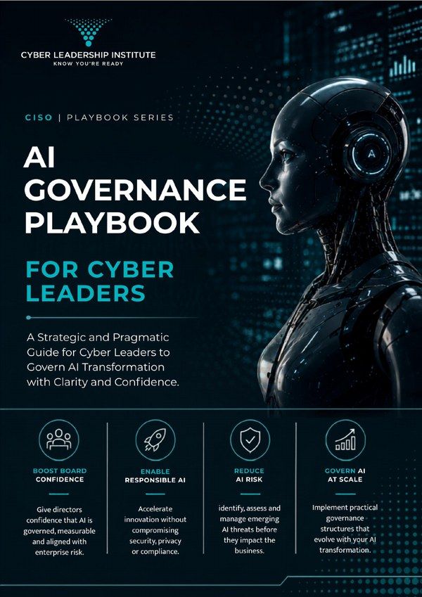 CISO Playbook: AI Cyber Risk Governance cover