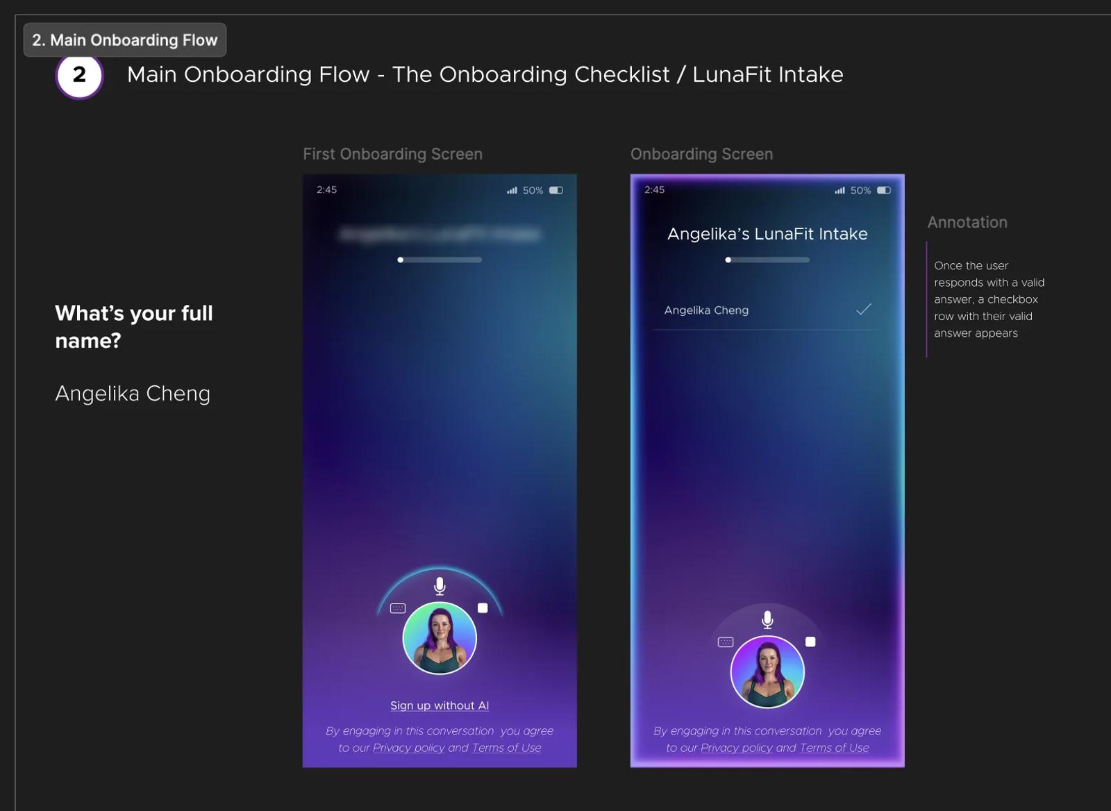 Redesigned coach-led onboarding