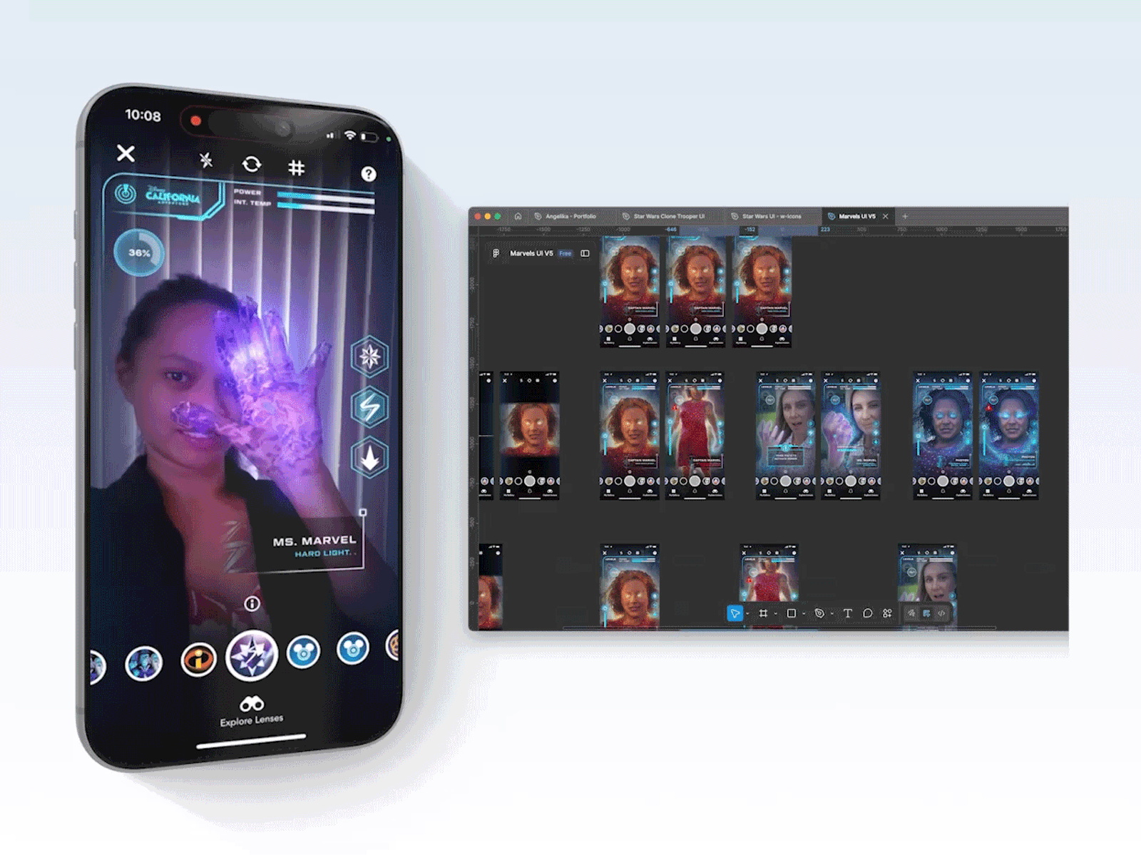 Marvel AR lens