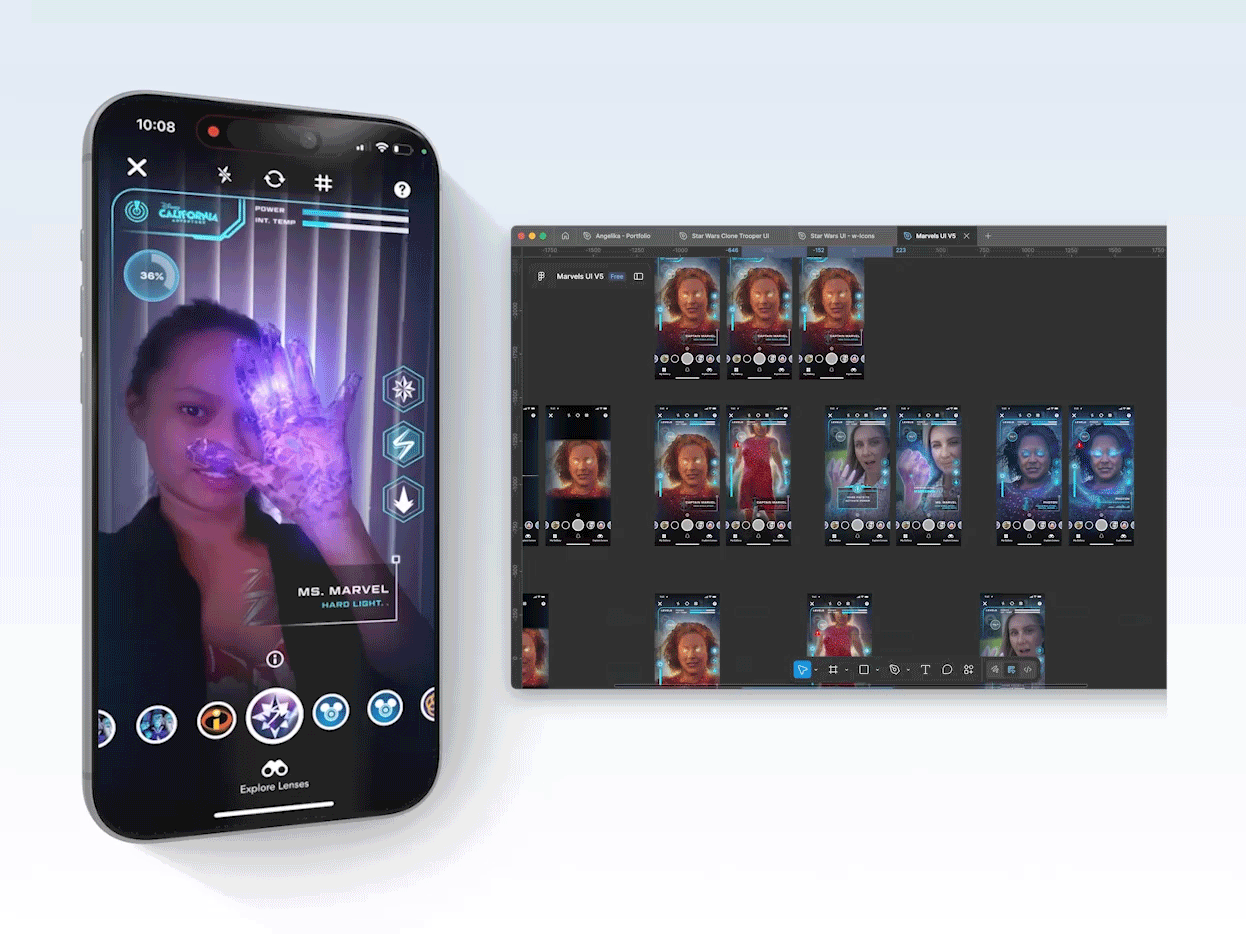 Marvel AR lens