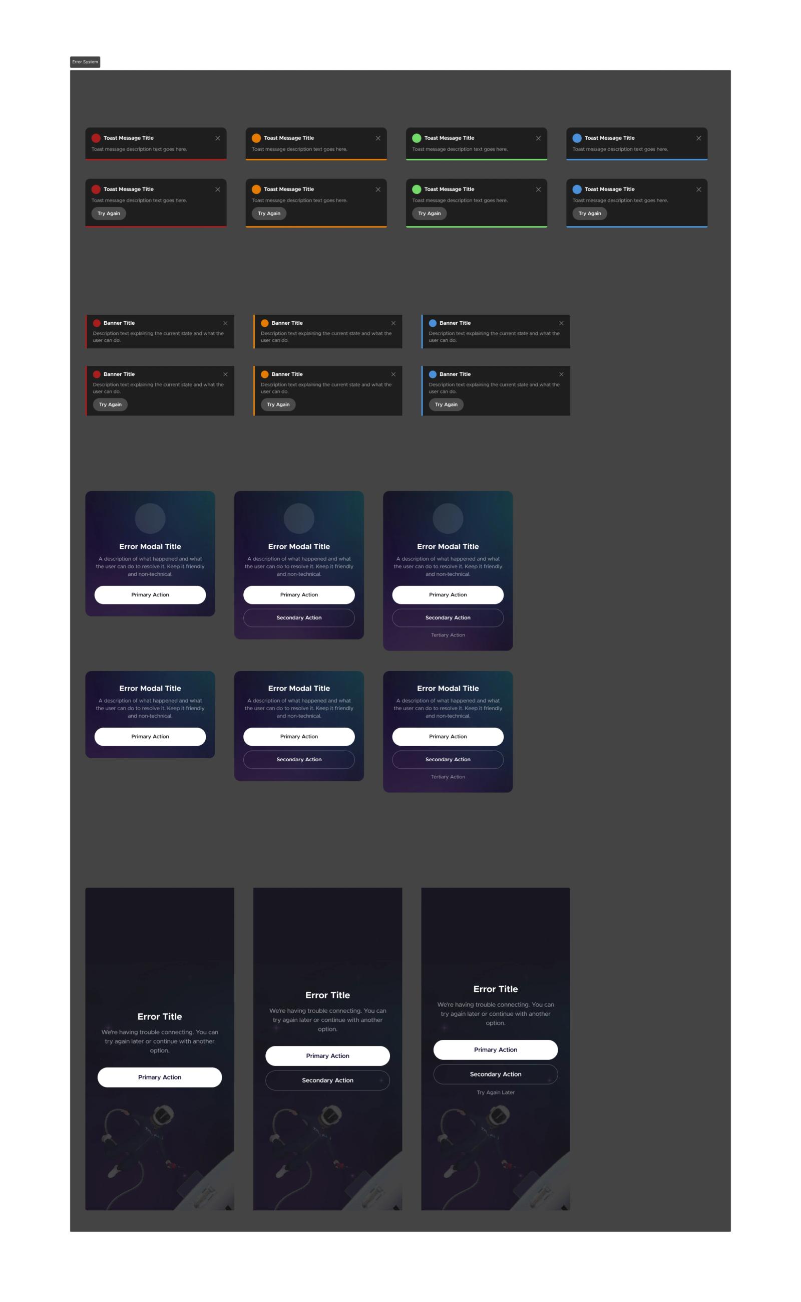Global Recovery System component set