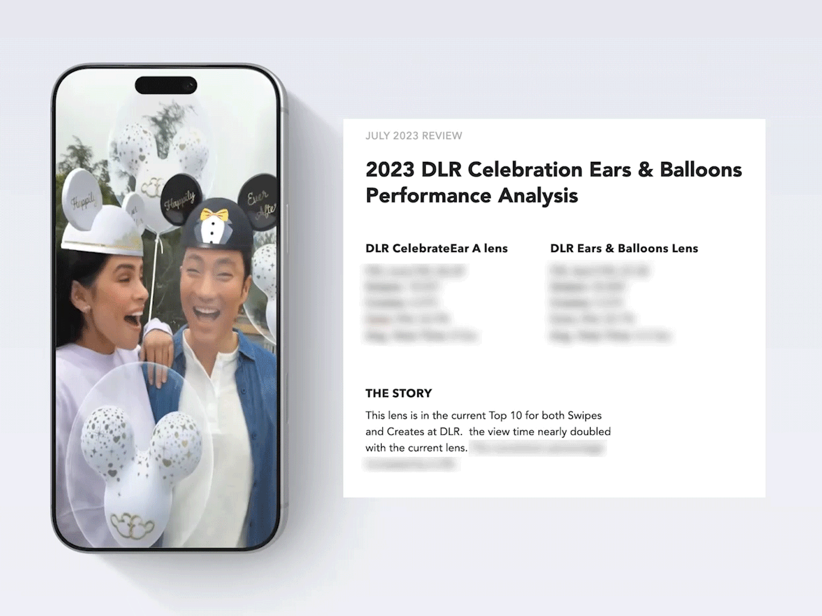 Ears & Balloons AR lens