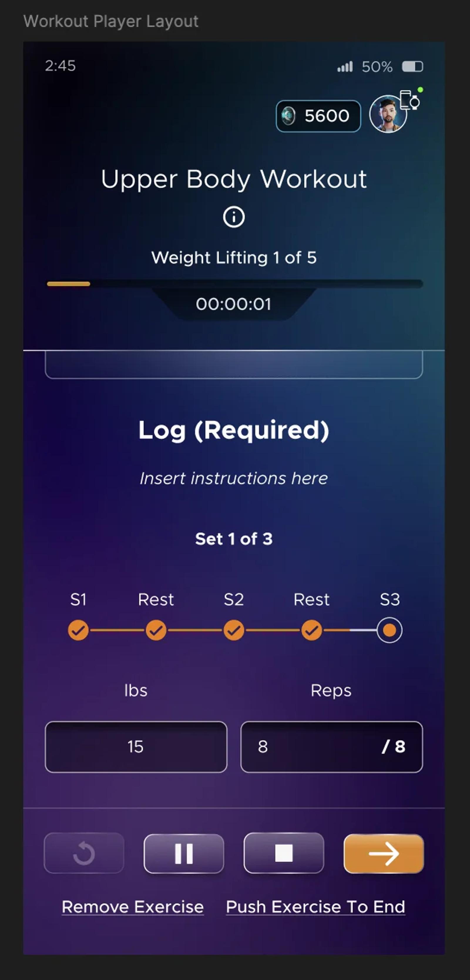 Weight-logging option B, shipped