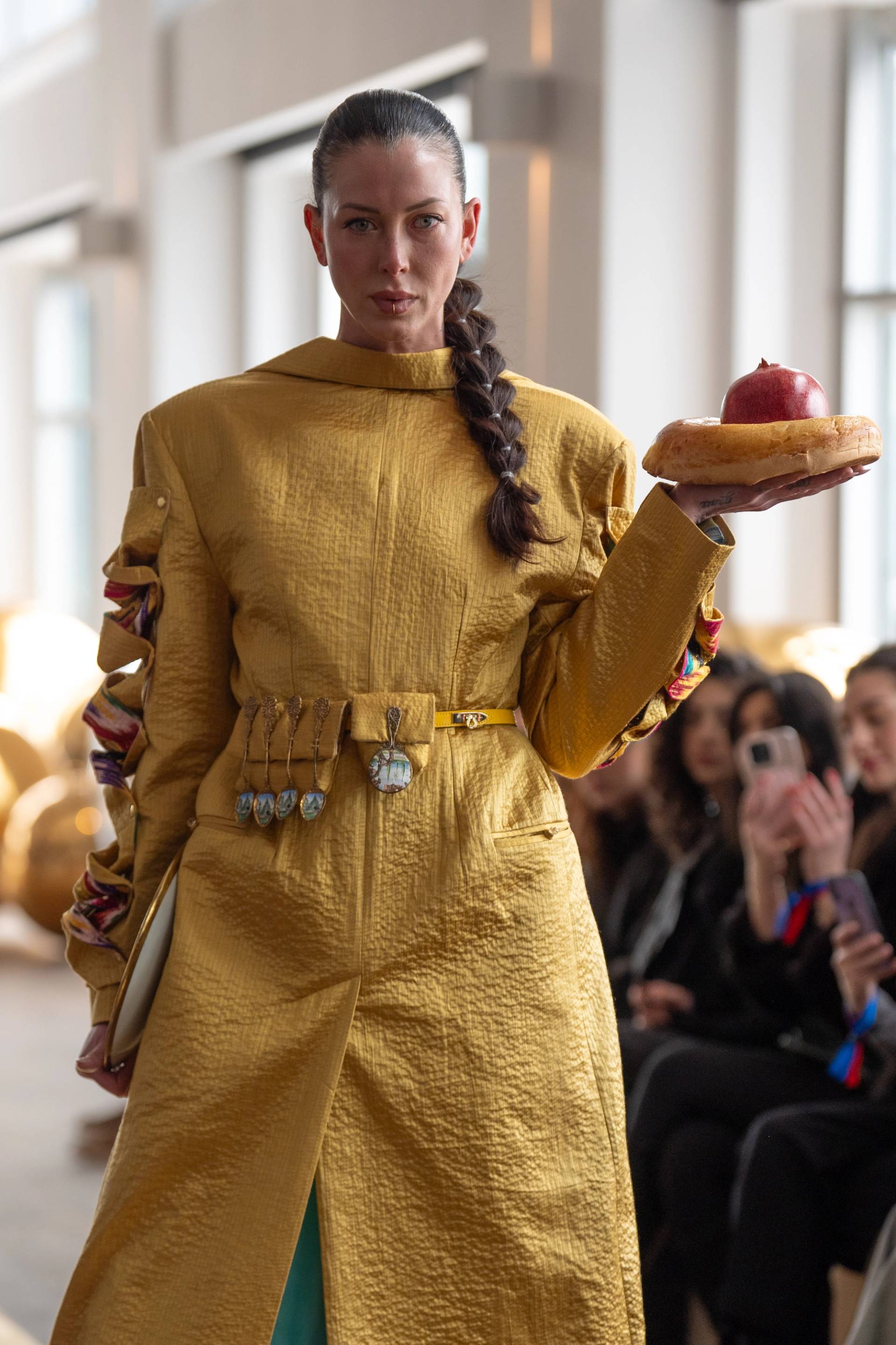 Стеганное пальто