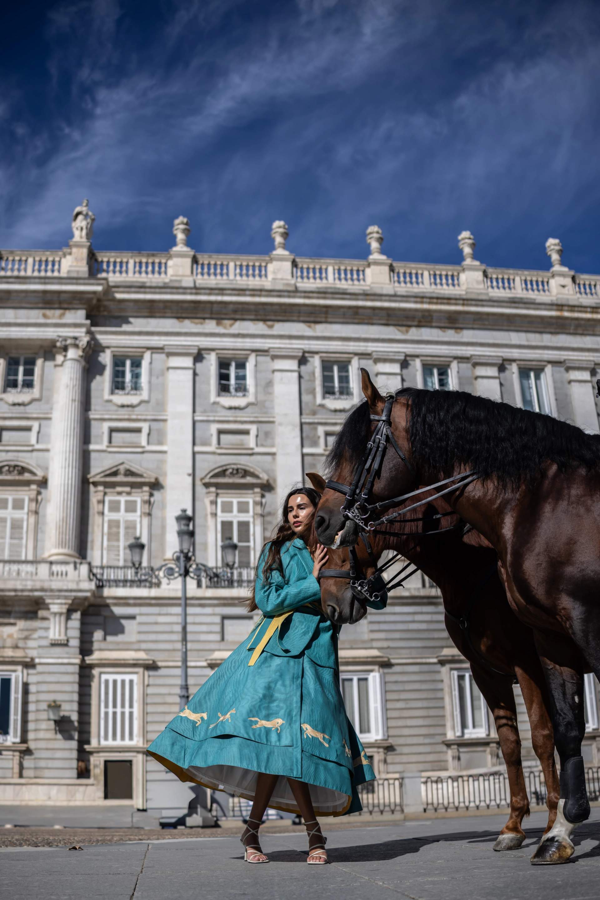 Юбка с лошадками