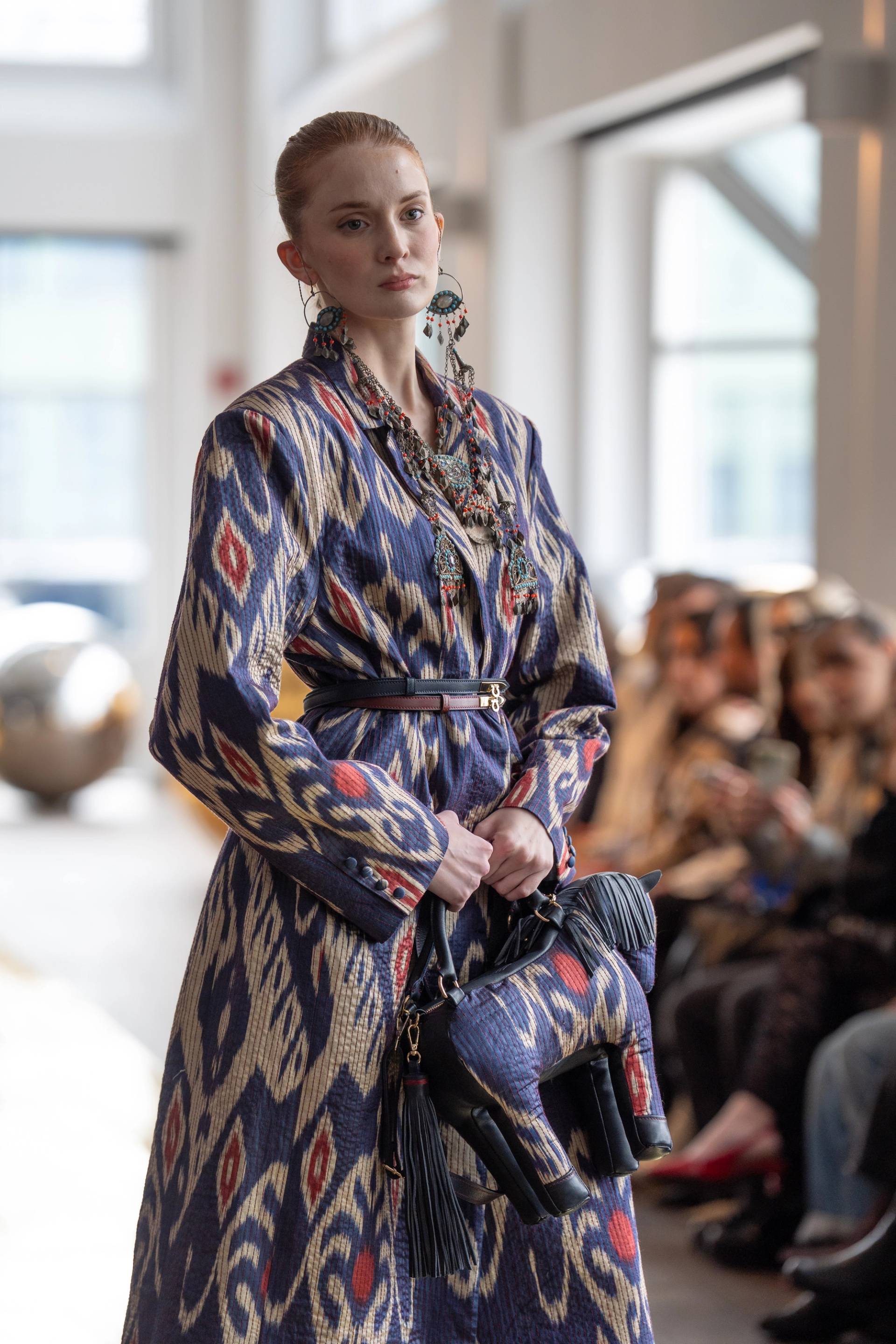 Стеганное пальто