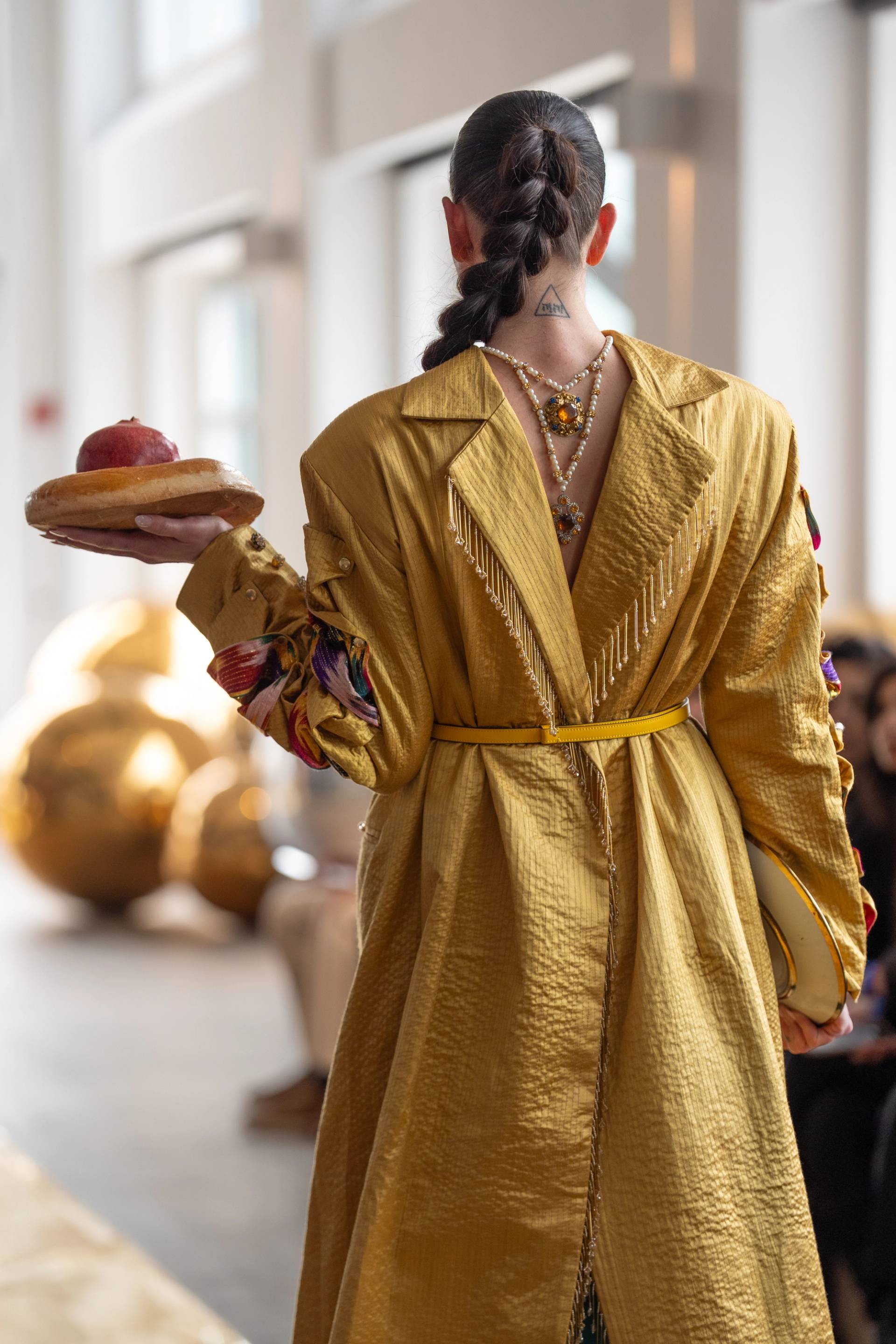 Стеганное пальто