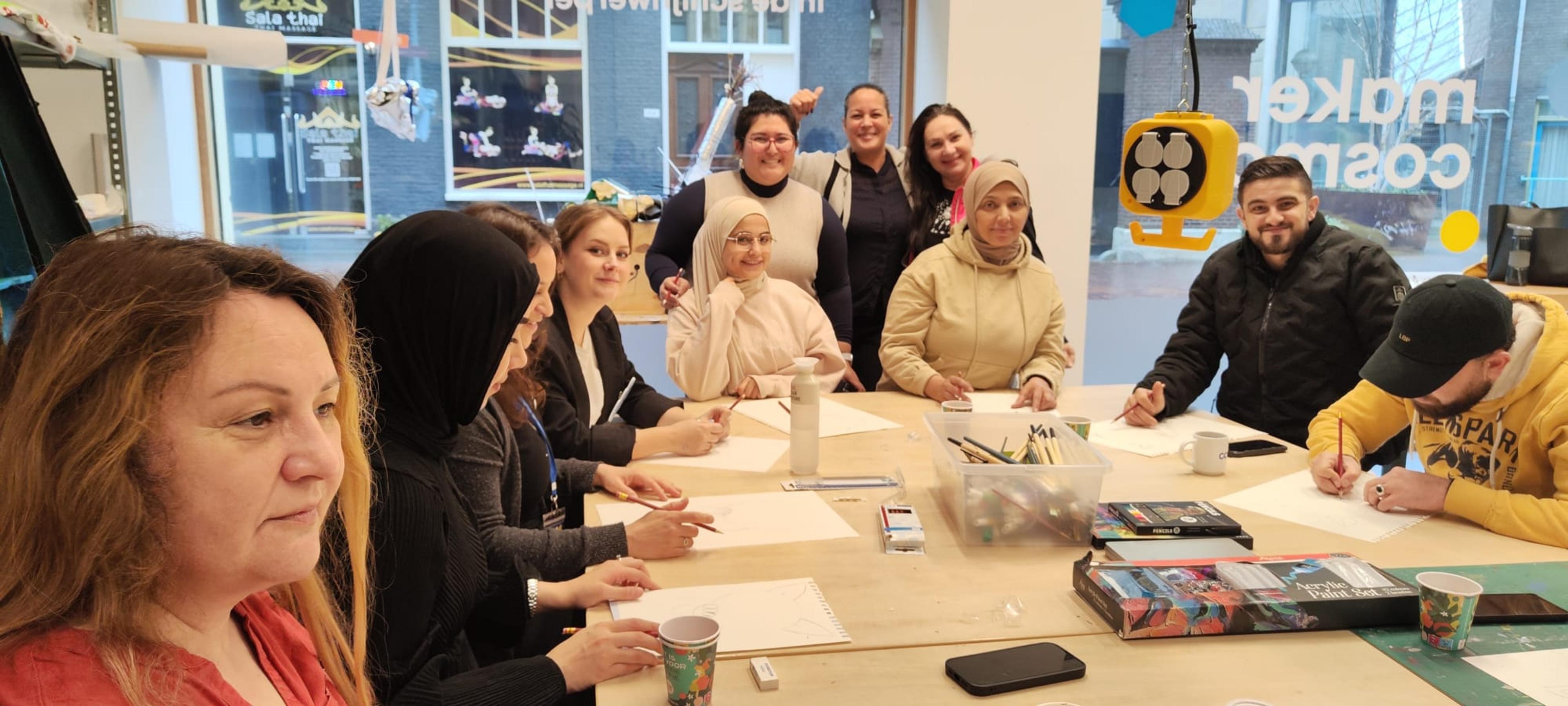 tekenworkshop door Olena